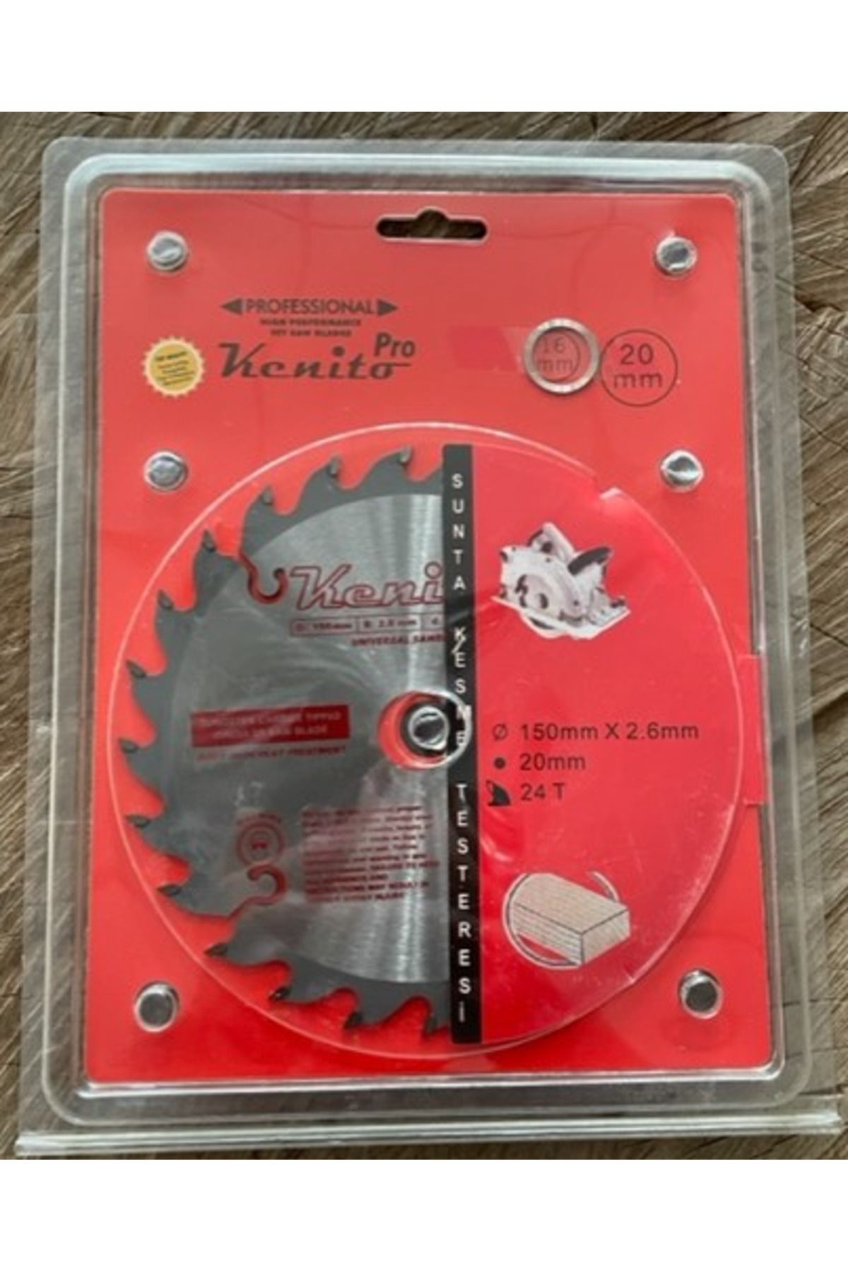 KNT 150MM ELMAS TESTERE AHŞAP MDF SUNTA KESİCİ GÖBEK 16-20MM