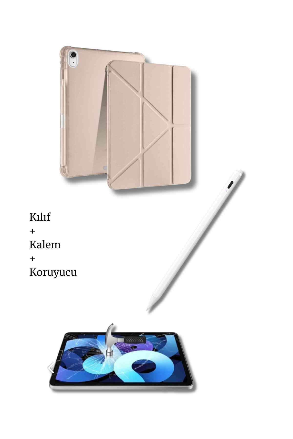 Fuchsia iPad Air 11" A3270 A3271 A2899 A2903 M3 M2 Çip Uyumlu Tablet Kılıfı Tablet Kalemi Ve Ekran Koruyucu