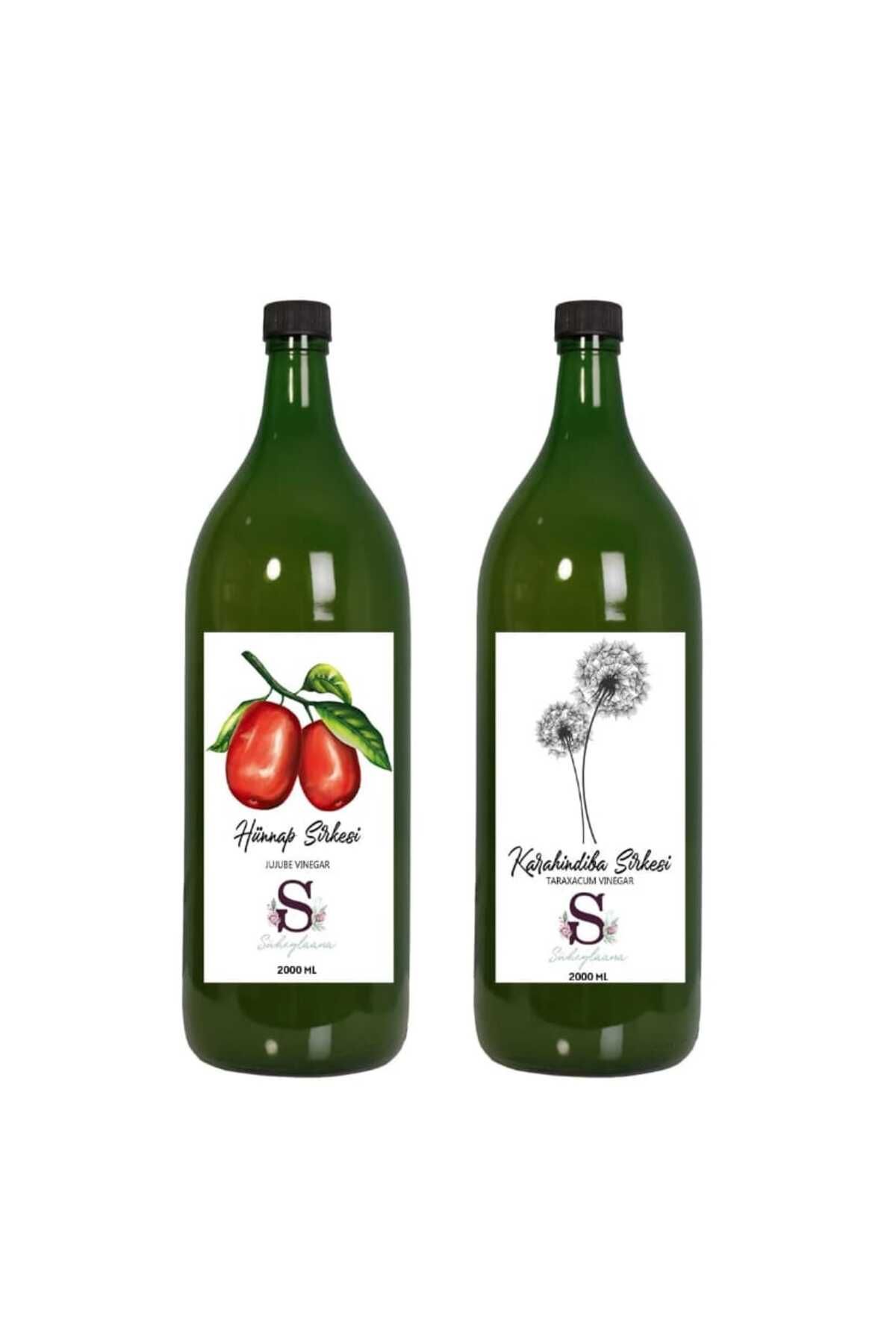 Süheylaana Doğal Hünnap Sirkesi 2000 Ml - Doğal Karahindiba Sirkesi 2000 Ml