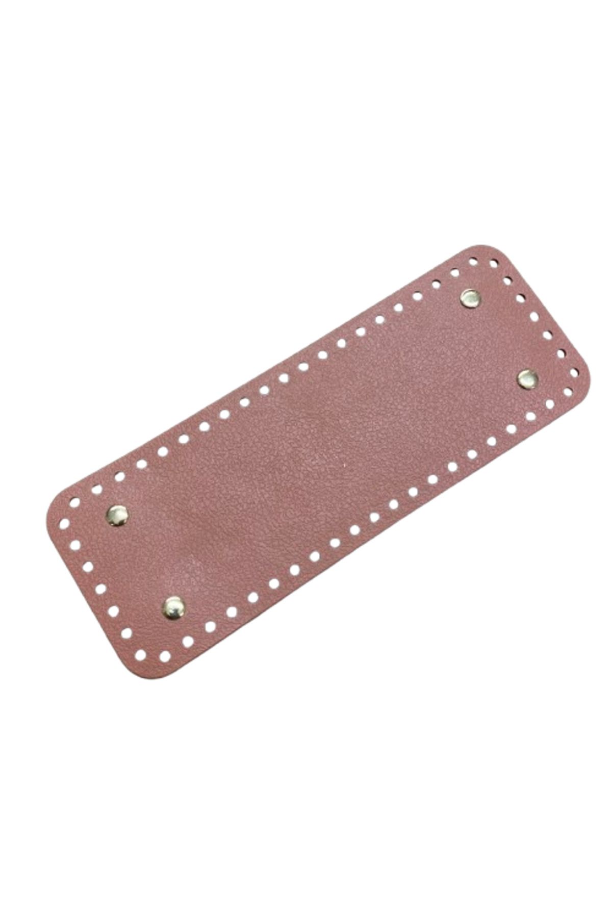 EleganTShoP Rivetli Deri Çanta Tabanı Dikdörtgen 23*8,4 cm
