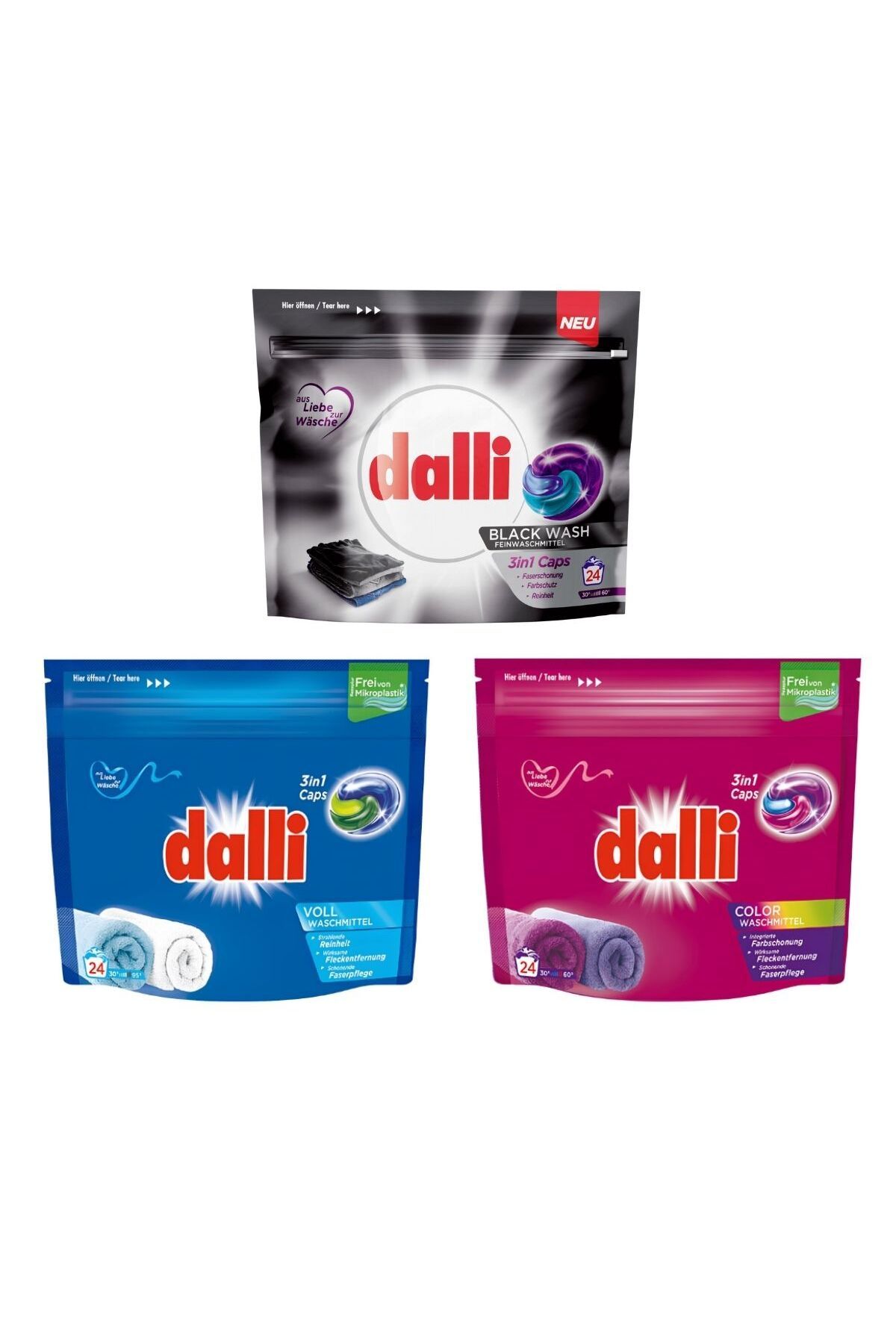 Dalli Kapsül Çamaşır Deterjanı Serisi 3'lü Set