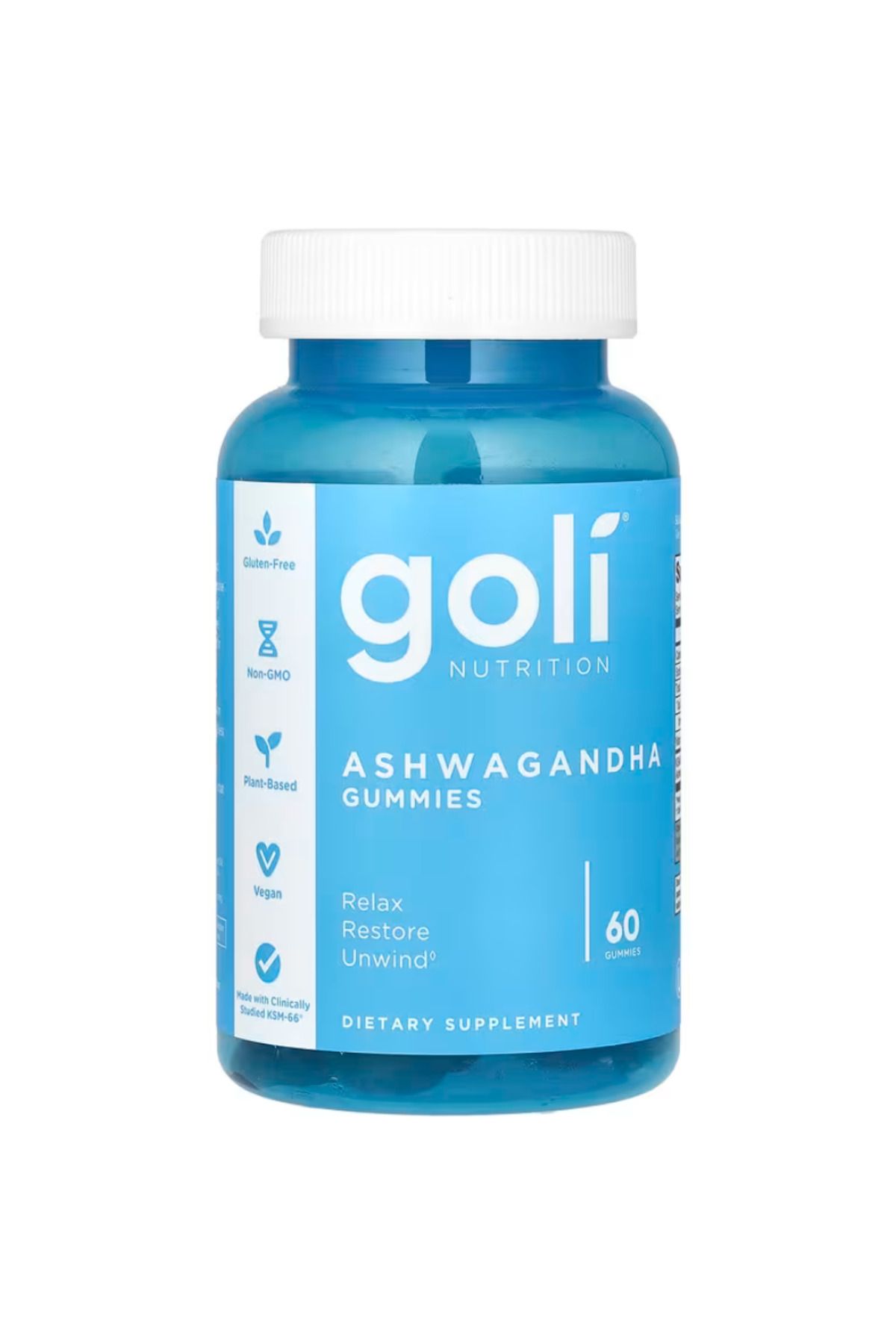 Goli Nutrition , Ashwagan.dhaa, KSM-66 Mixed Berry 60 Gummies
