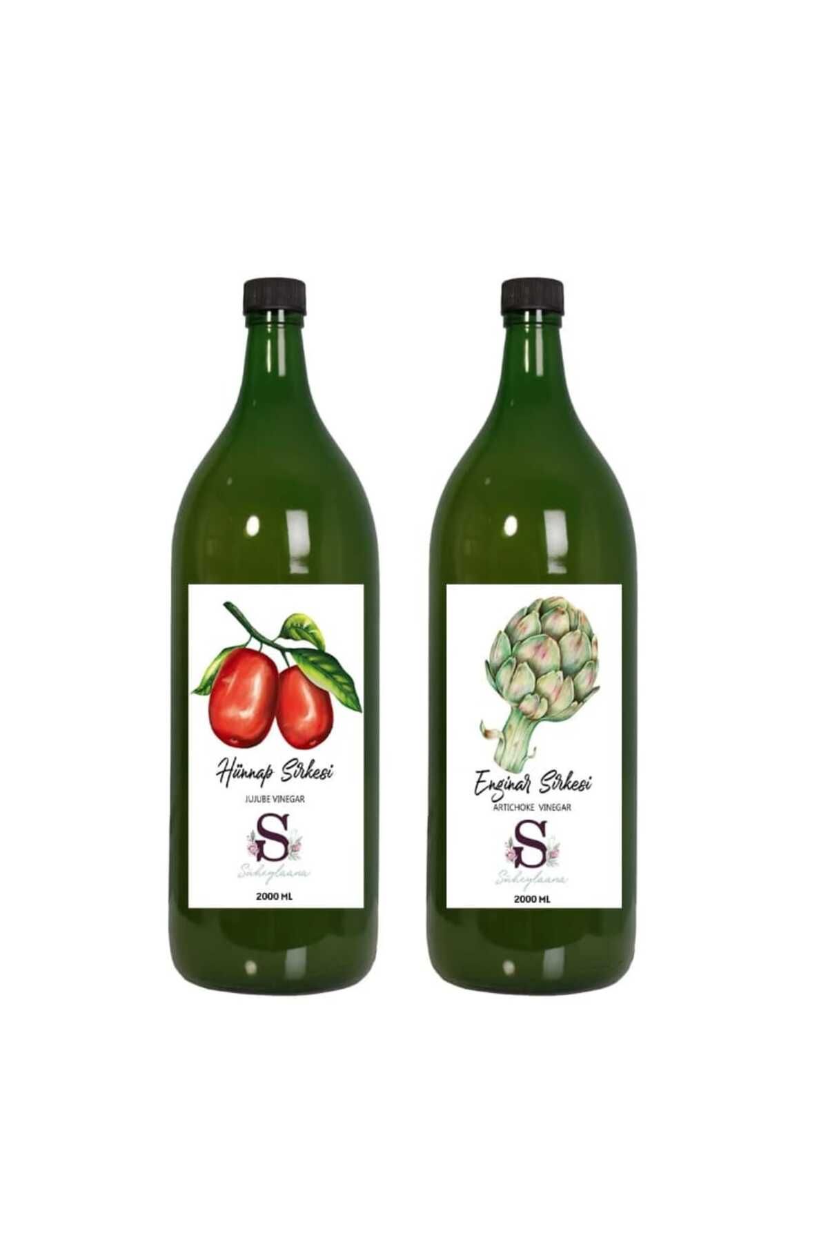 Süheylaana Doğal Hünnap Sirkesi 2000 Ml - Doğal Enginar Sirkesi 2000 Ml
