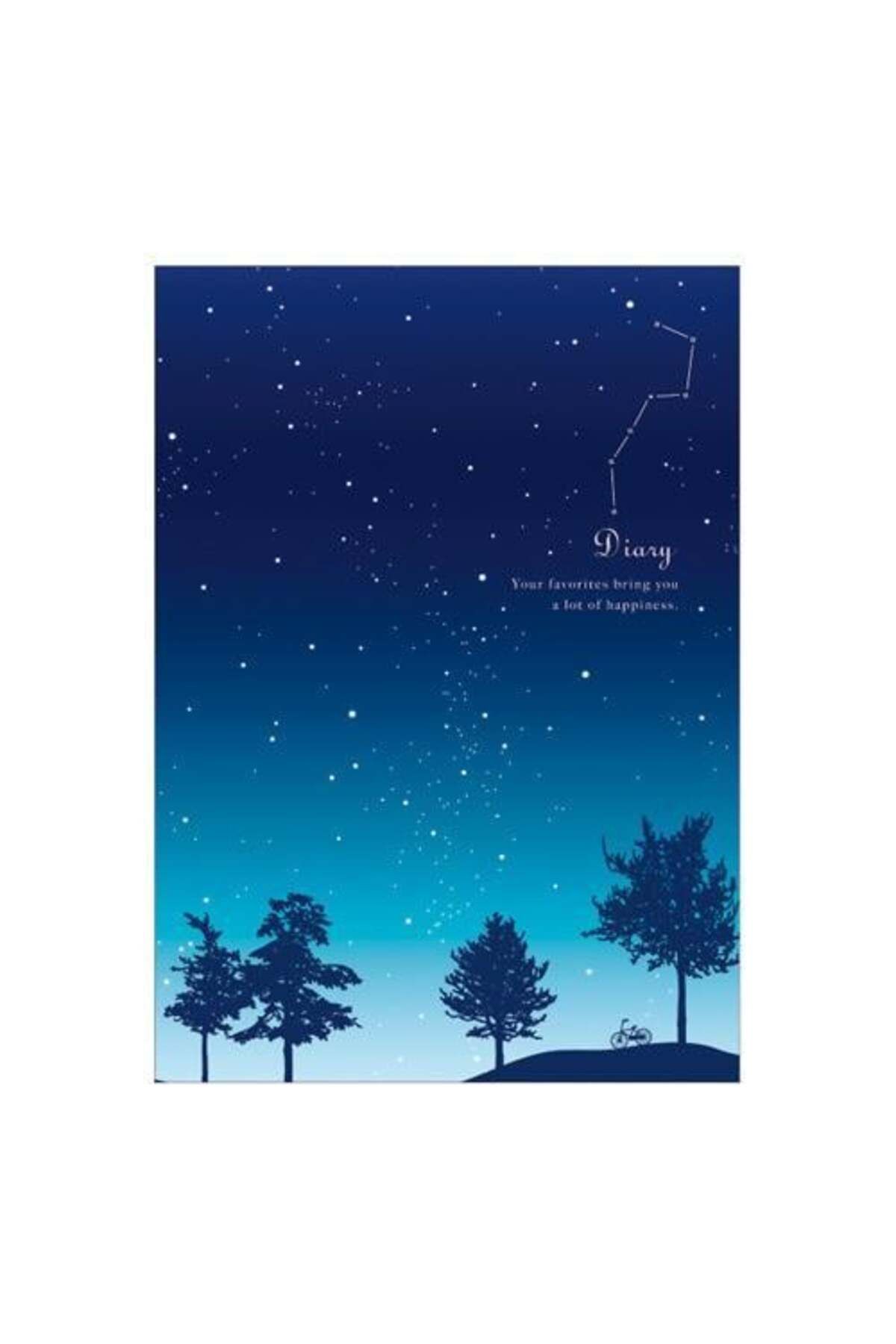 Midori Limited Edition Diary A5 Starry Night Sky Pattern Günlük