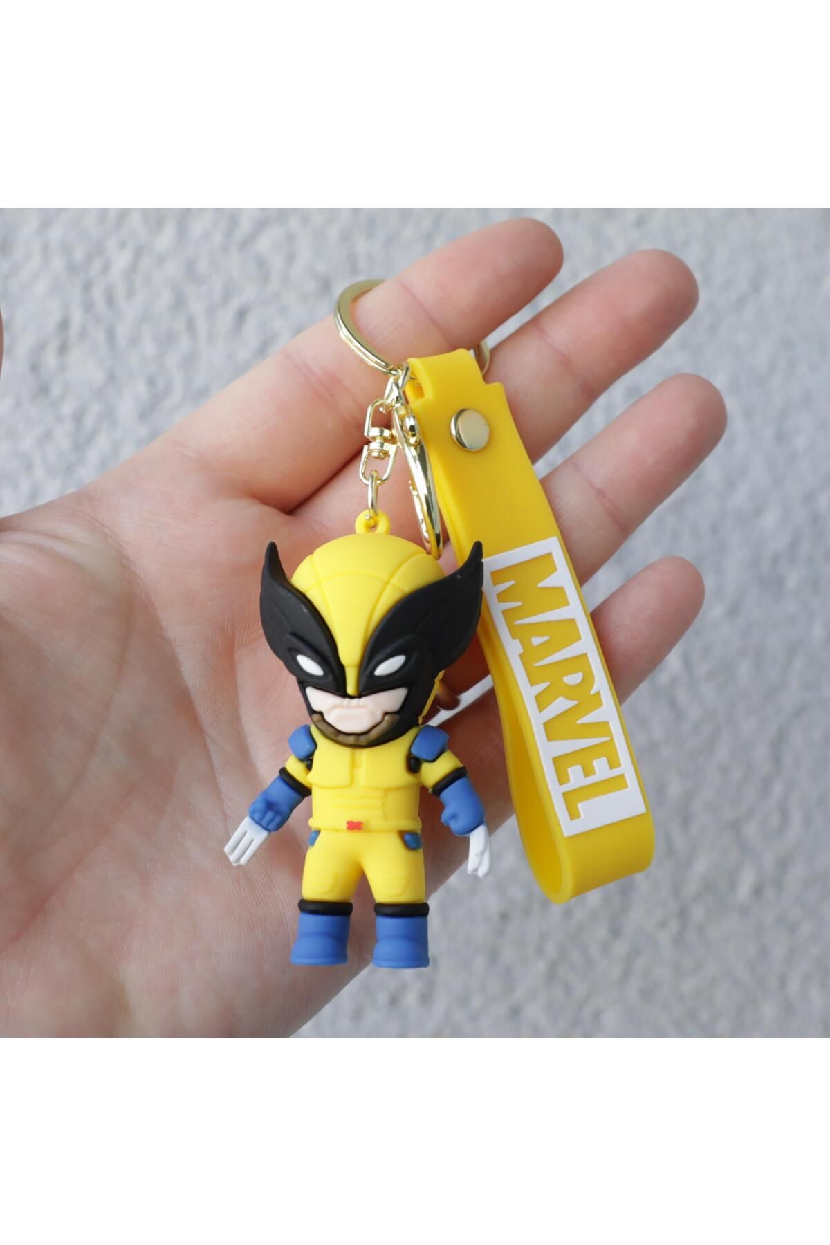 Piraye Gift Deadpool/Wolverine Silikon Anahtarlık Çanta Süsü 1 ADET