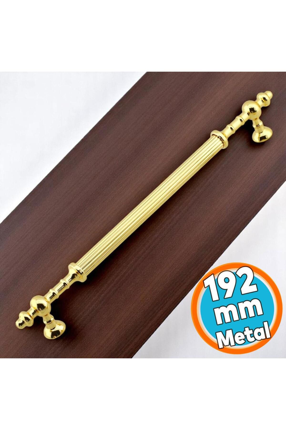NZB Mobilya Çekmece Mutfak Dolabı Dolap Kulpları Kulbu Kulpu Altın Gold Metal Kulp 192 mm- 19.2 cm
