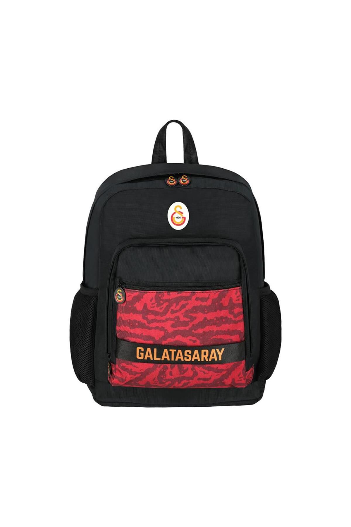 Galatasaray Lisanslı Arma ve Kırmızı Kamofilaj Desenli Okul Sırt Çantası Yeni Sezon