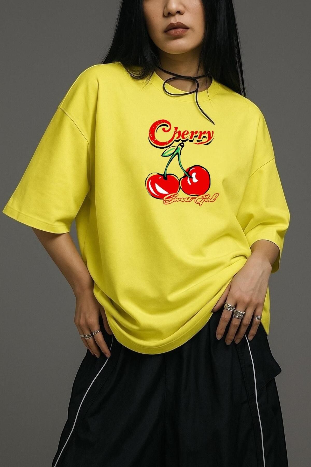 BENROMA CHERRY SWEAT GİL OVERSİZE TİŞÖRT