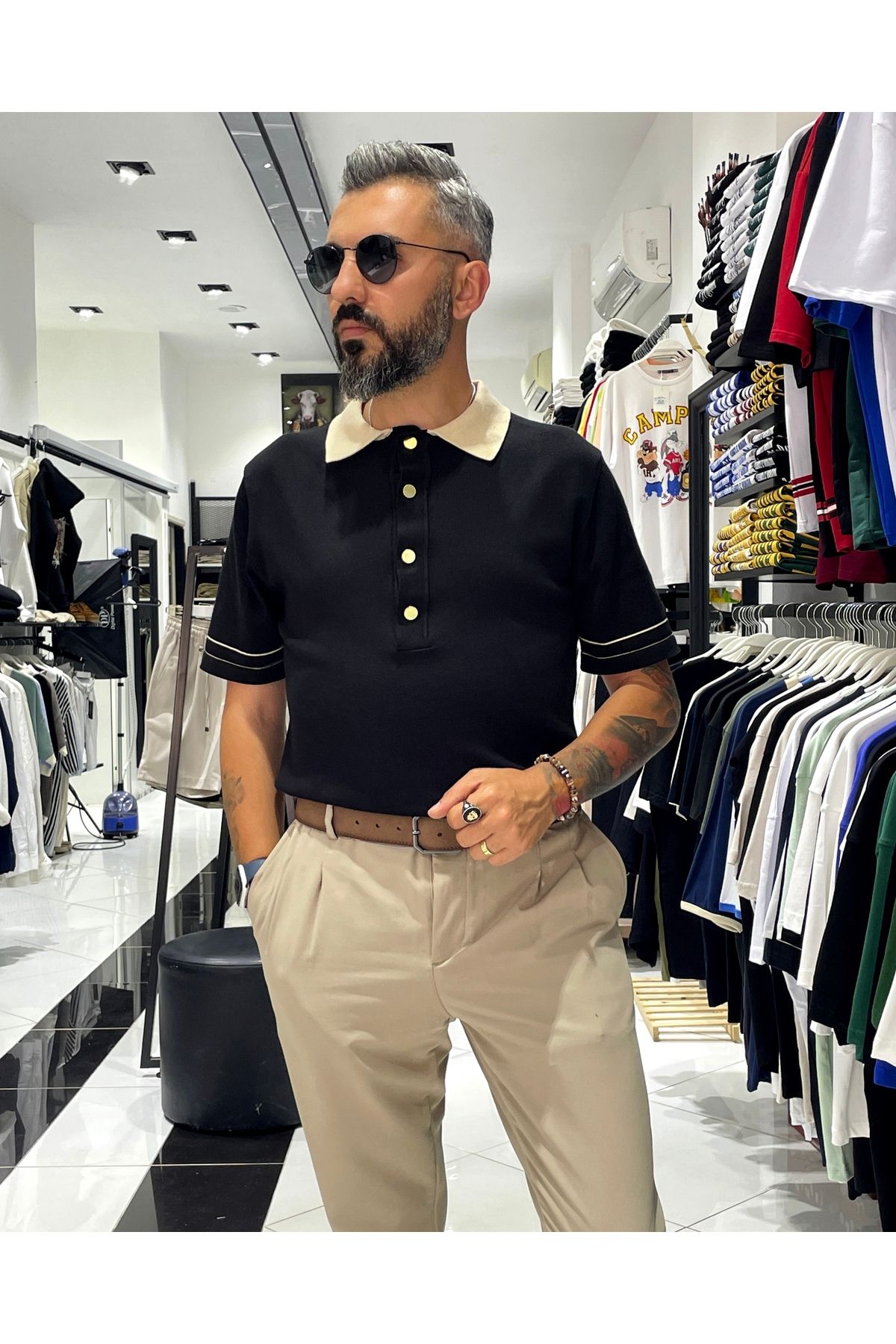 Higo Man Old Money Polo Yaka Erkek T-Shirt
