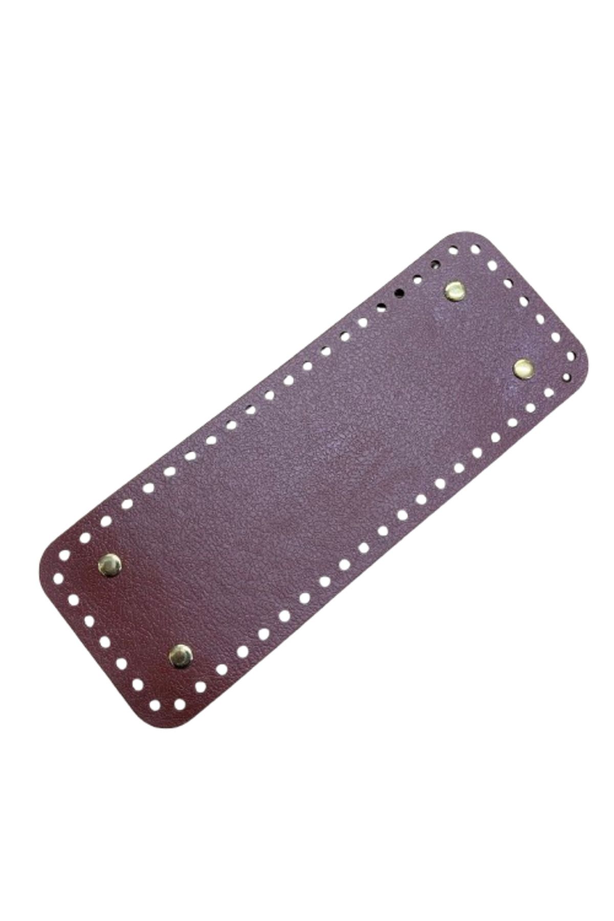 EleganTShoP Rivetli Deri Çanta Tabanı Dikdörtgen 23*8,4 cm