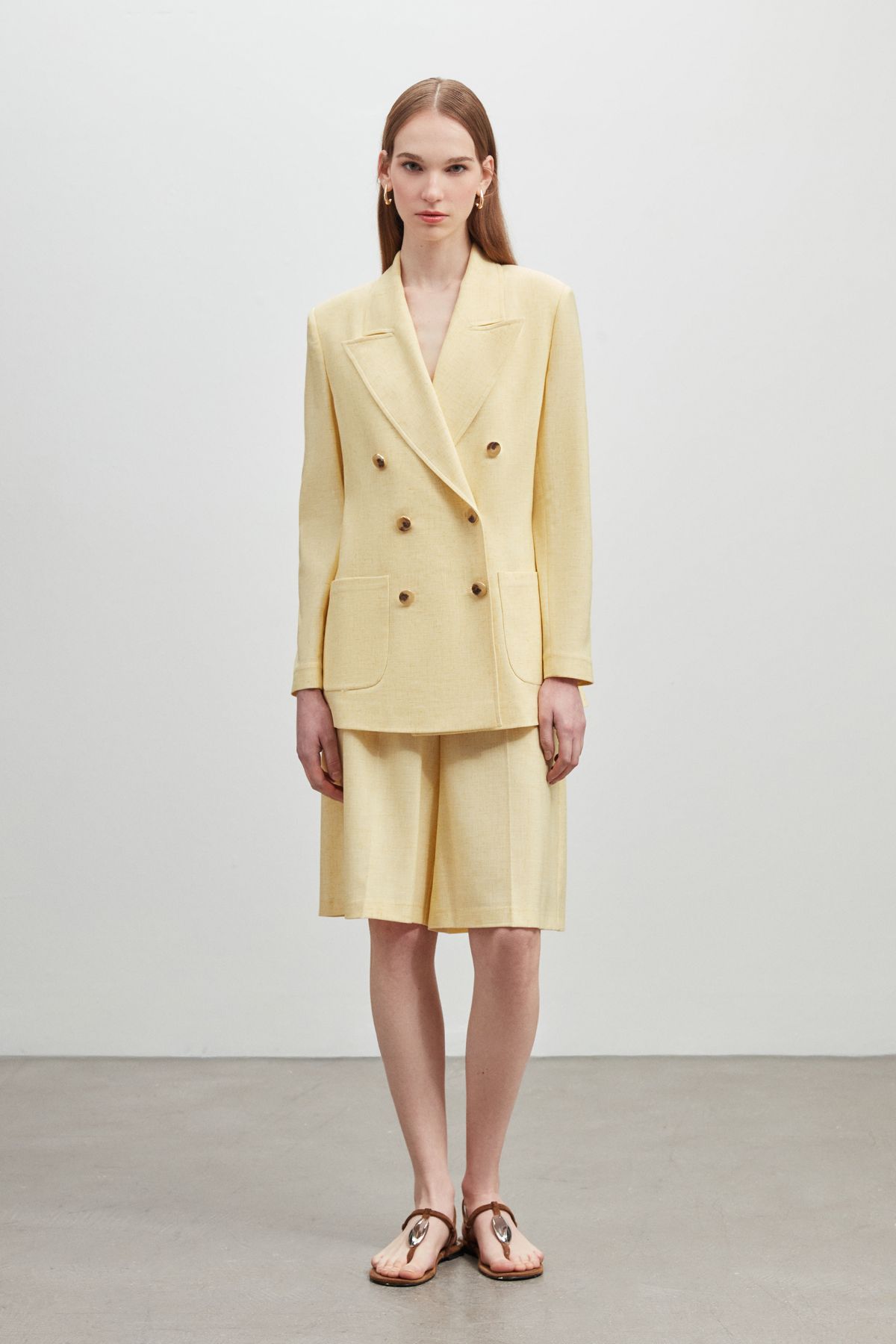 Shn KRUVAZE OVERSIZE CEKET ŞORT TAKIM