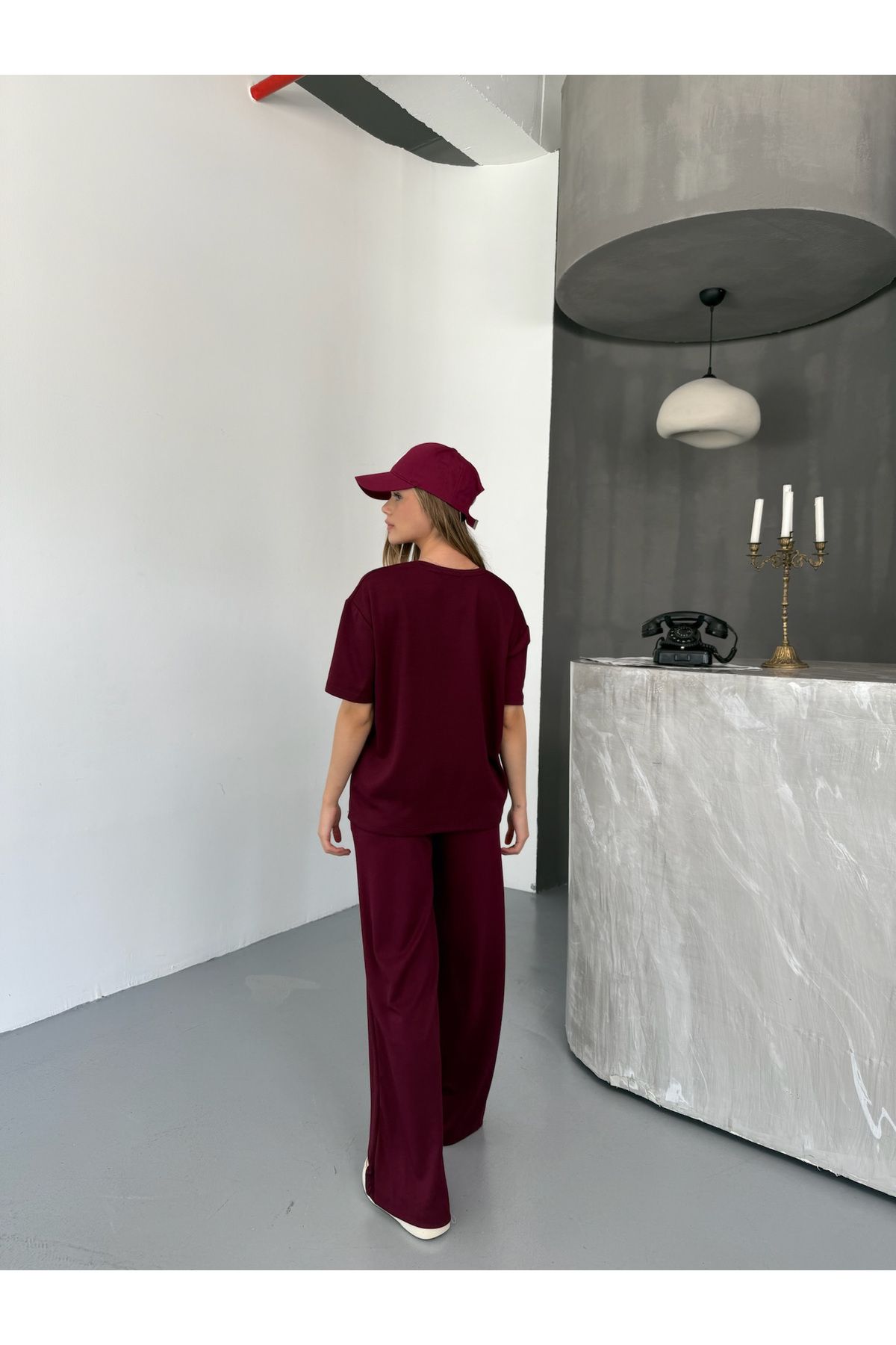 COOL TARZ-Set de trening cu mânecă scurtă din țesătură modal pentru femei, moale/elastic – Set confortabil de sus și de jos 8
