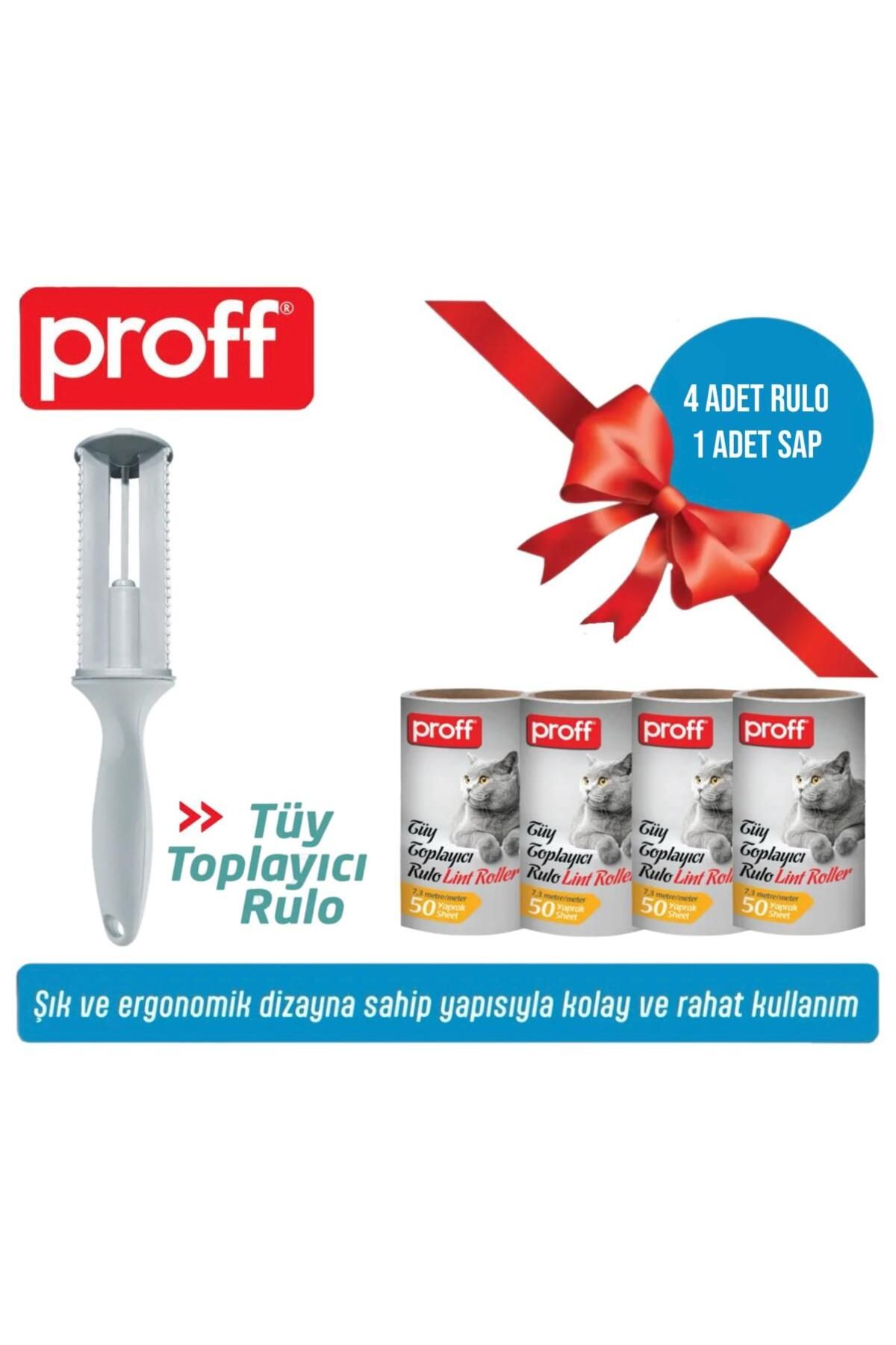 Proff Tüy Toplayıcı 4’Li Yedek Rulo Aparat (4X50 = 200 YAPRAK)