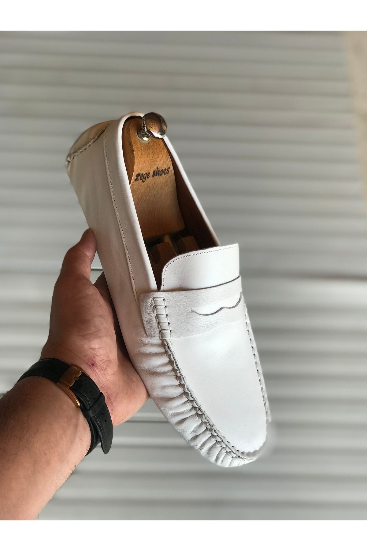 Zegeshoes Yeni Sezon Hakiki Deri Günlük Loafer Geçme Rok