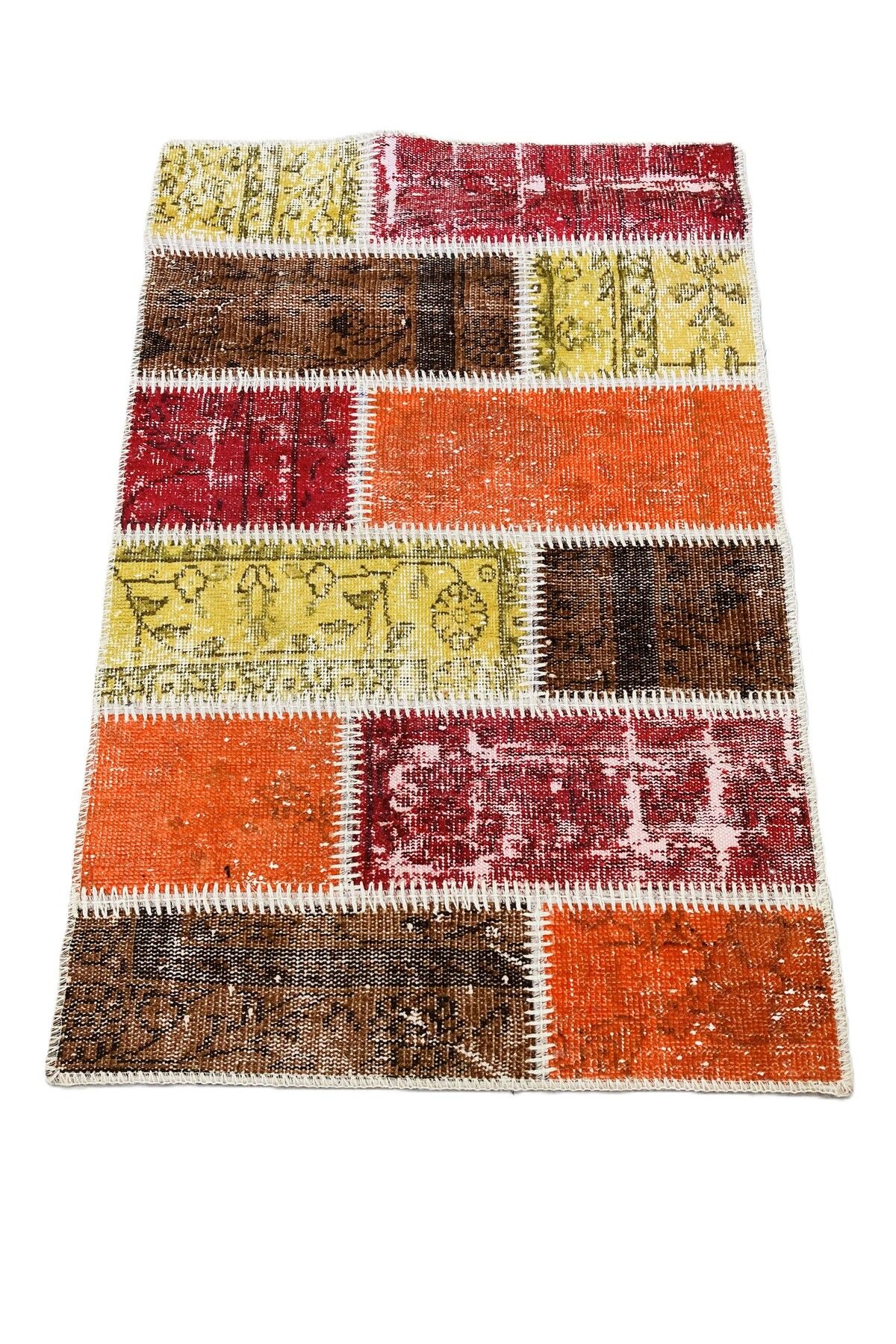 1001Rugs Patchwork El Halı 85 x 200