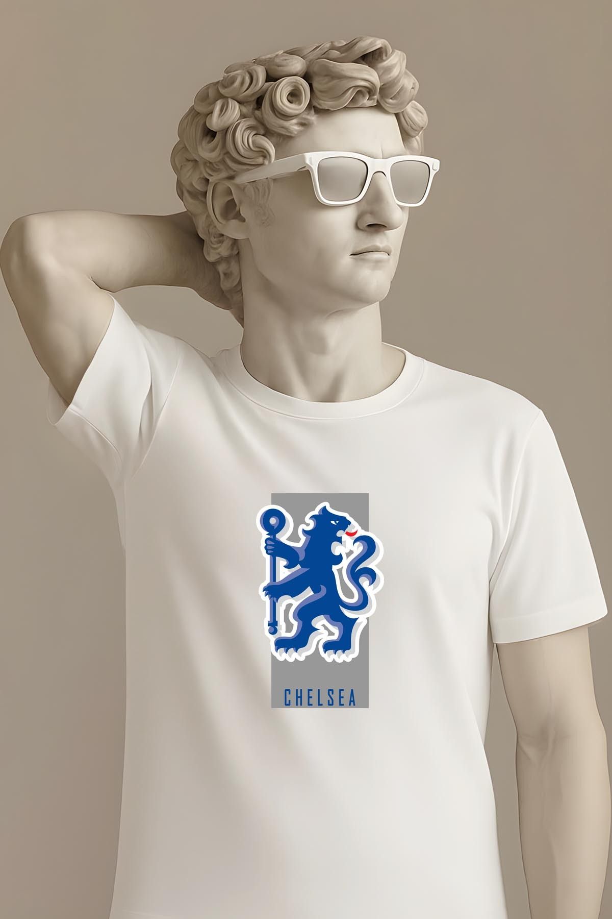 362BASKI Chelsea Minimal Tasarım Logo Baskılı Tshirt