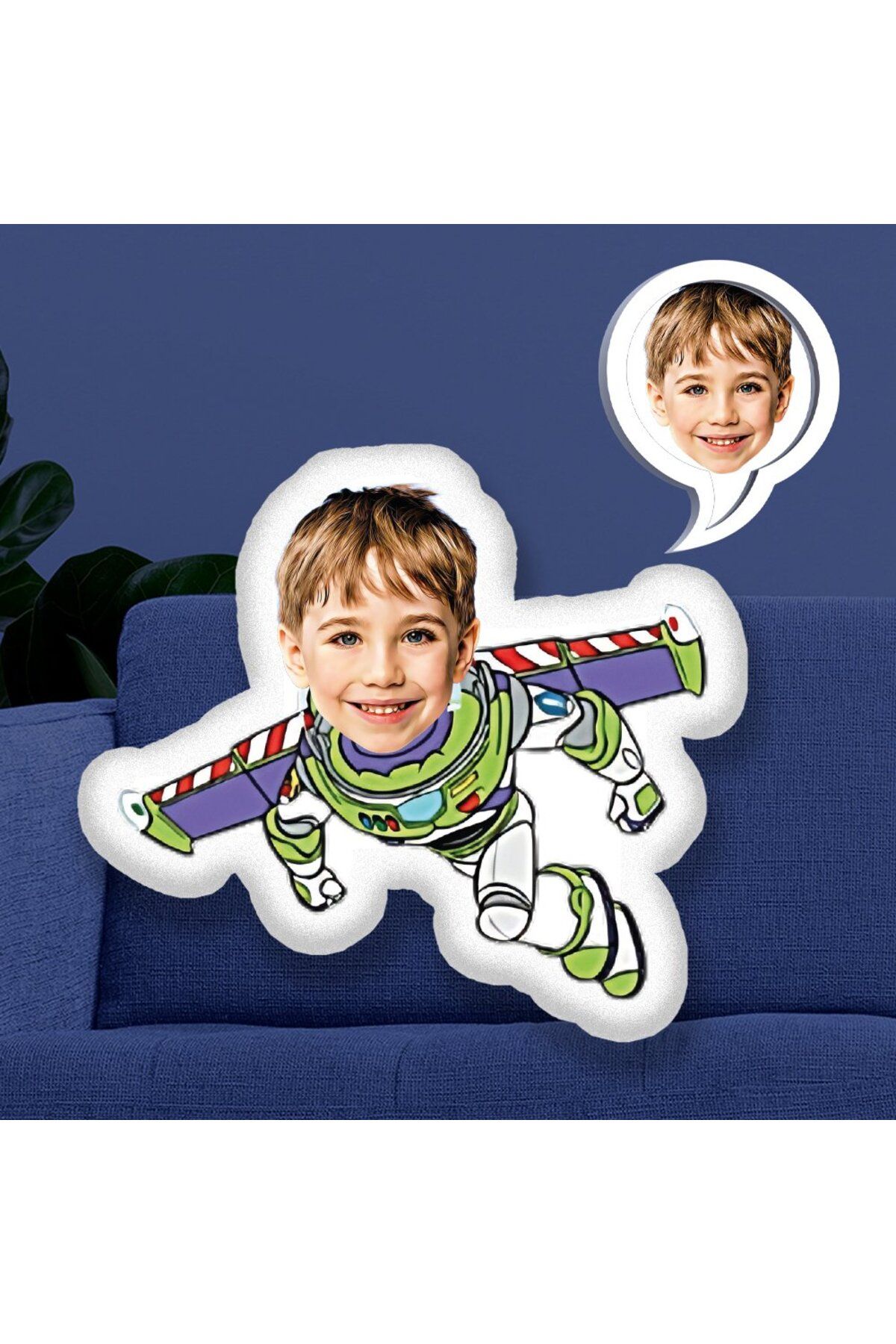 EJOYA Kişiye Özel Fotoğraflı Buzz Lightyear Yastık 115609 50 cm