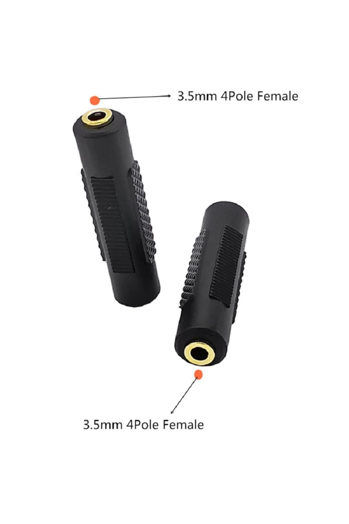 3.5mm Stereo Dişi To Dişi Kulaklık Mikrofon Ses Uzatma Adaptörü Altın Uçlu Dişi Jack Stereo Uzatma
