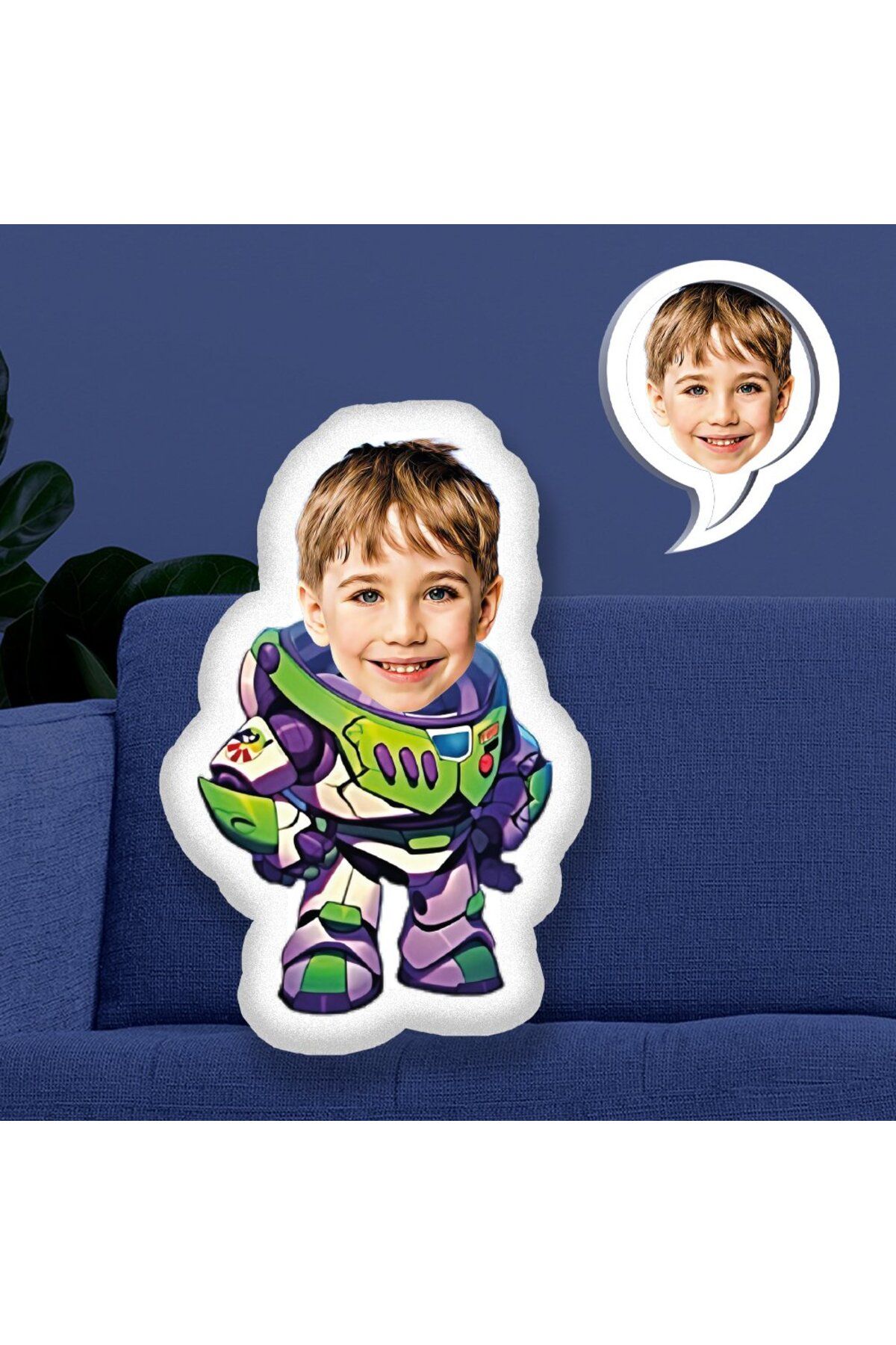 EJOYA Kişiye Özel Fotoğraflı Buzz Lightyear Yastık 115599 70 cm