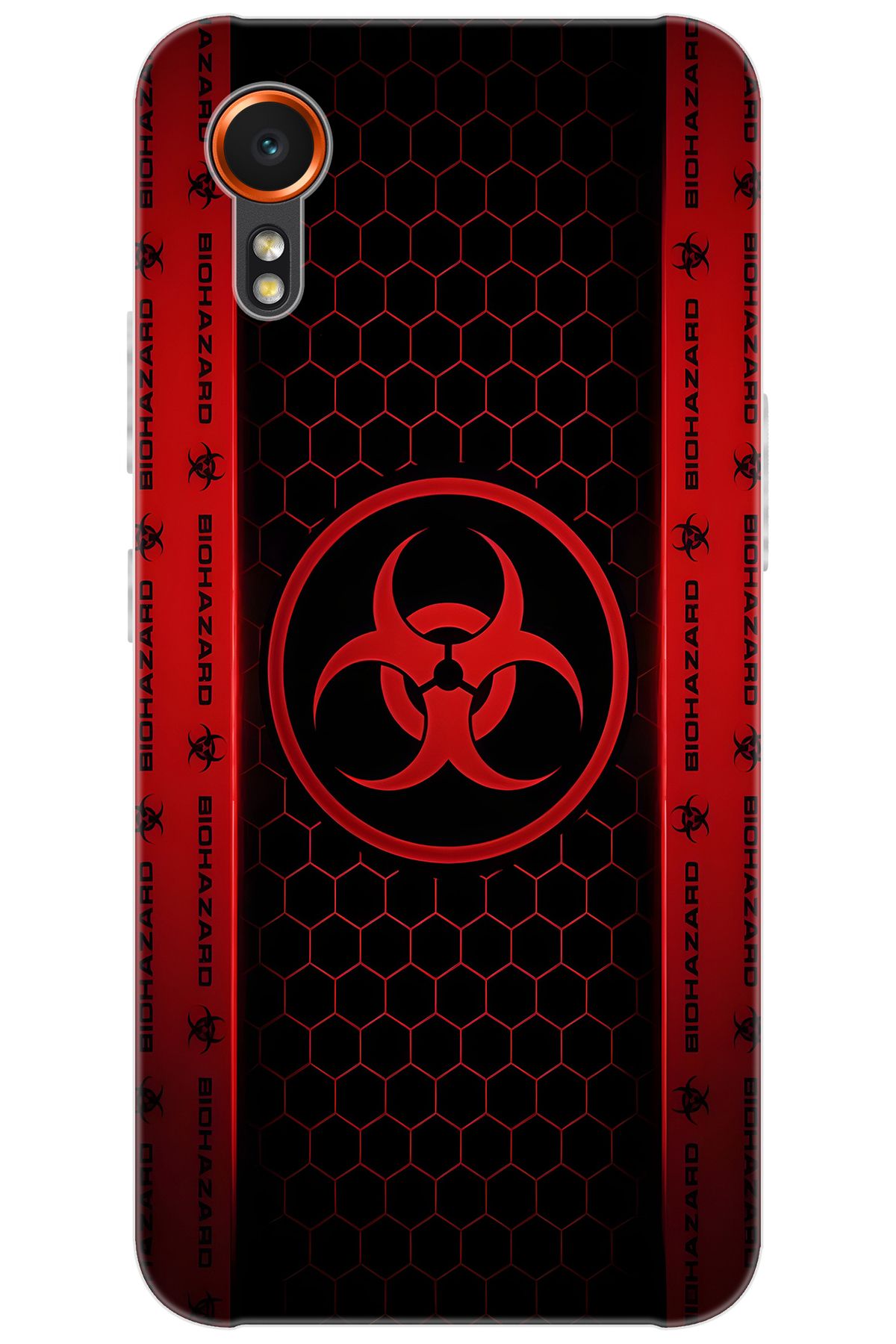 Ceppare Samsung Galaxy XCover7 (SM-G556B) Uyumlu Kılıf Desen Baskılı Silikon Biohazard STK:754 CP-JKwTE7L