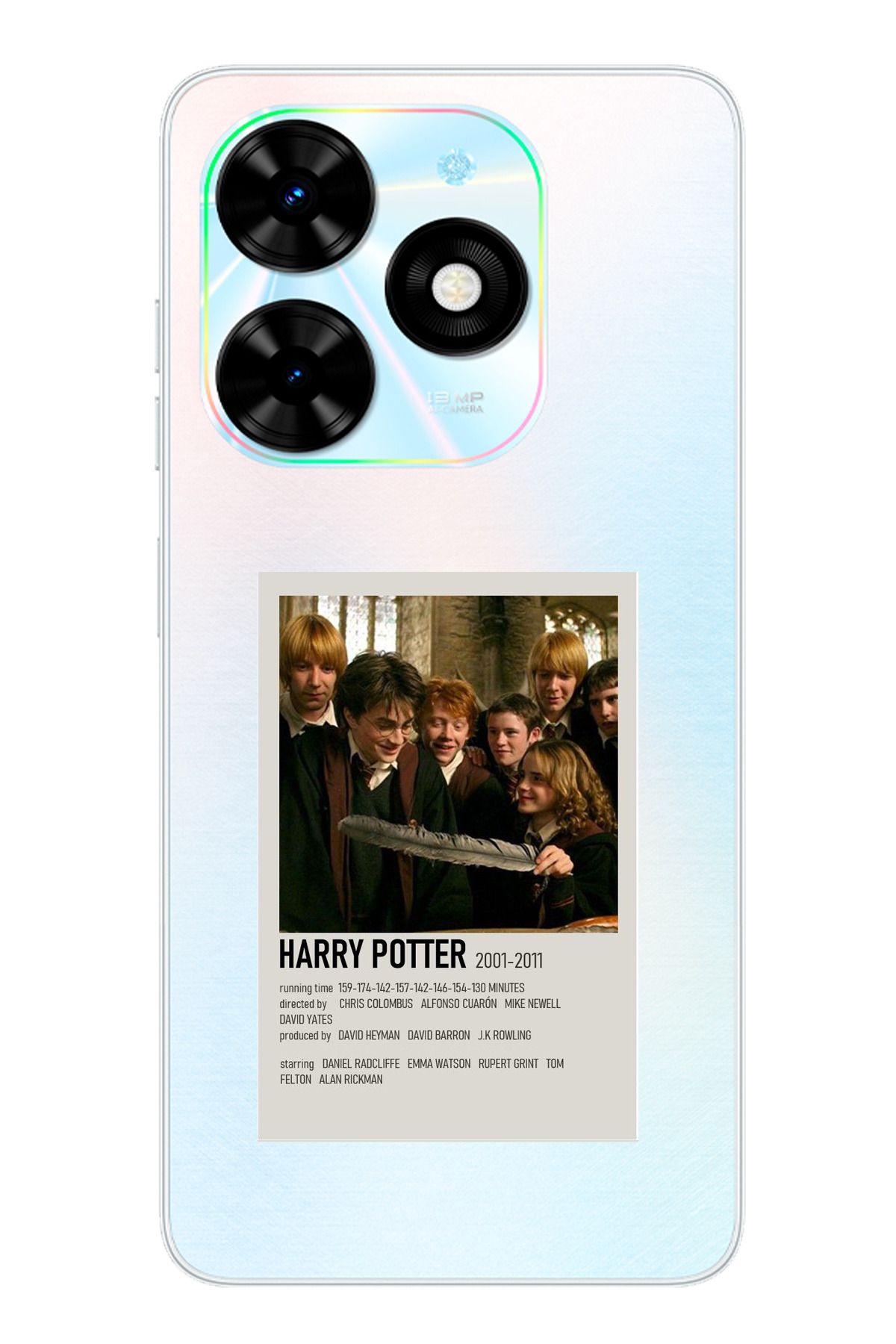 TechTree Tecno Spark Go 2024 Uyumlu Haryy Potter Tasarımlı Şeffaf Silikon Kılıf