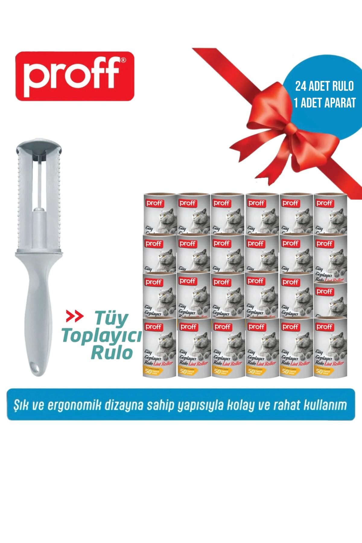 Proff Tüy Toplayıcı 24’Li Yedek Rulo Aparat (24X50 = 1200 YAPRAK)