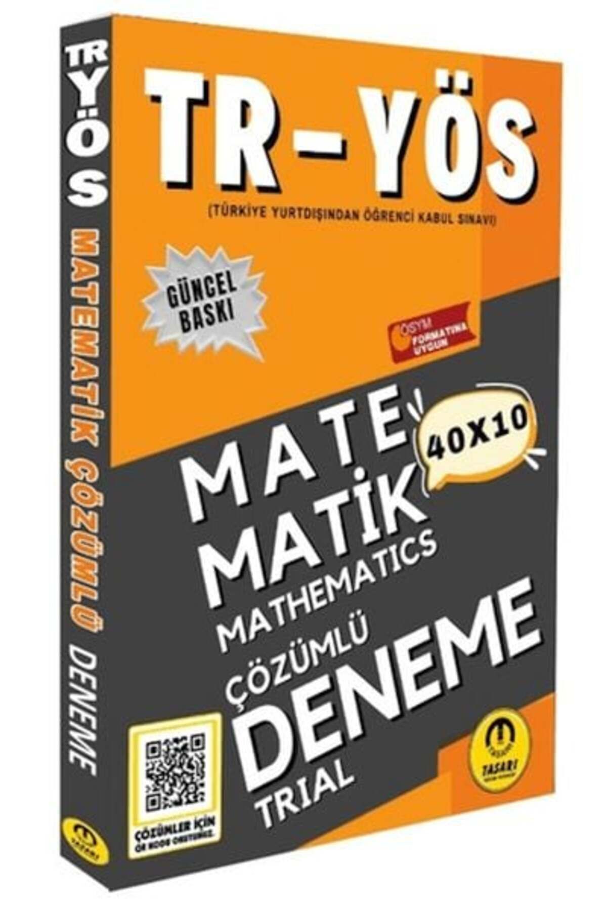 Destek Yayınları Tasarı 2025 TR YÖS Matematik 40X10 Çözümlü Deneme