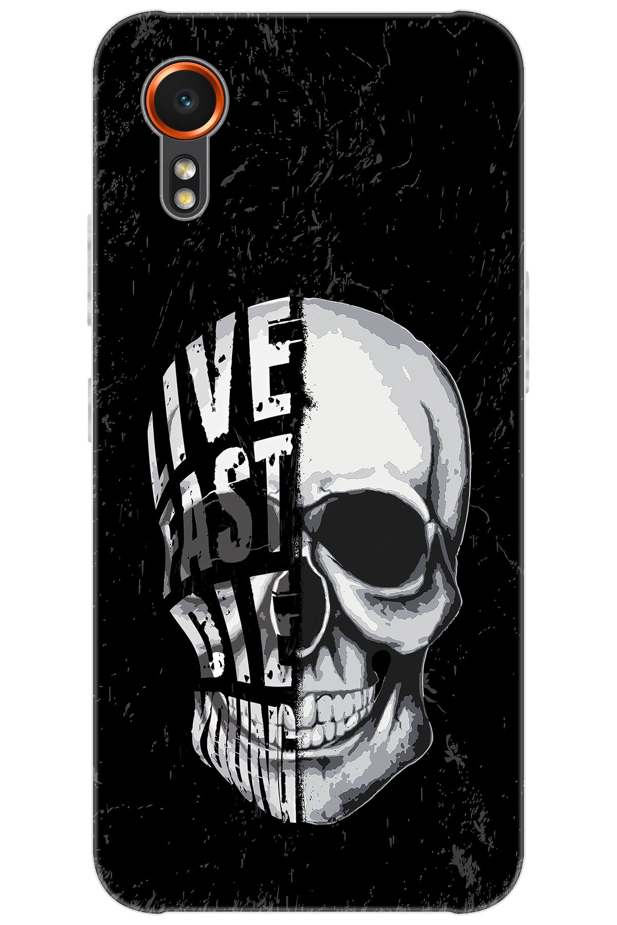 Ceppare Samsung Galaxy XCover7 (SM-G556B) Uyumlu Kılıf Desen Baskılı Silikon Kuru Kafa STK:585 CP-NTXR7F7