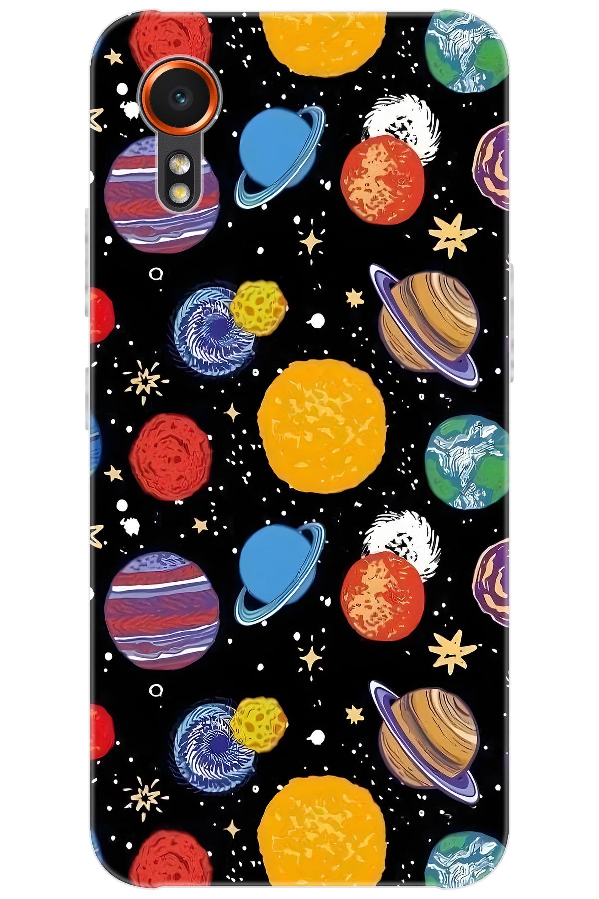 Ceppare Samsung Galaxy XCover7 (SM-G556B) Uyumlu Kılıf Desen Baskılı Silikon Gezegenler STK:686 CP-cEbT8XP