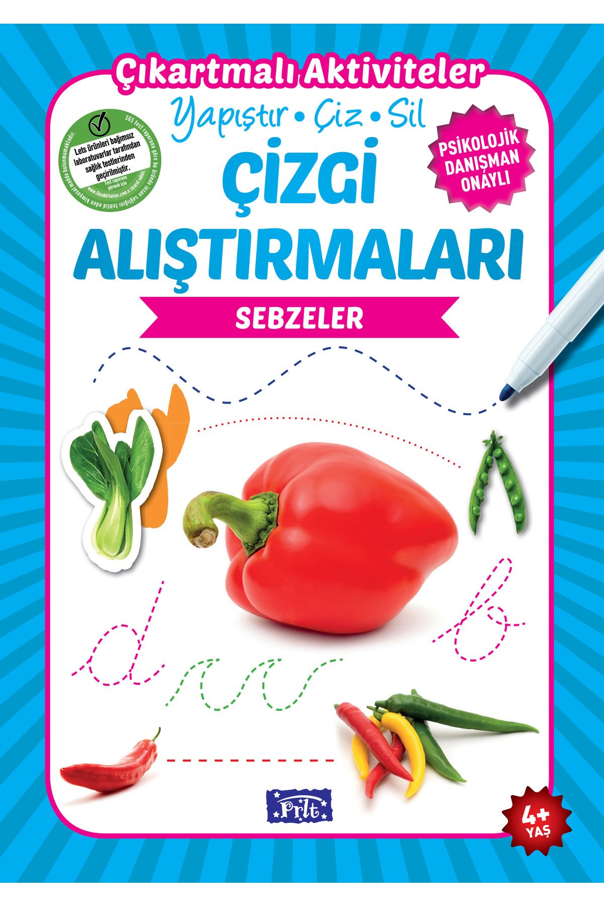 Parıltı Yayınları Sebzeler Çizgi Alıştırmaları