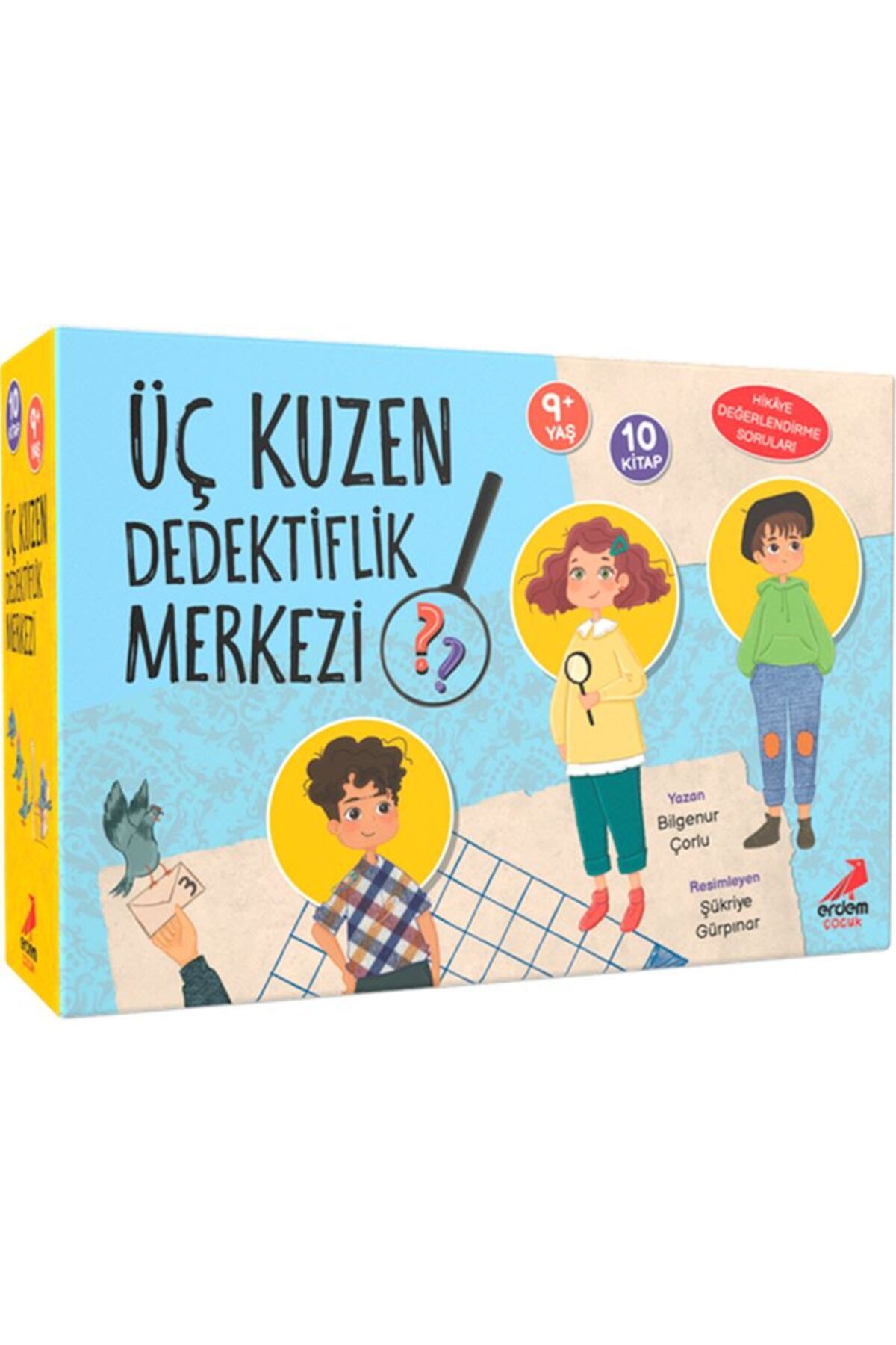 Erdem Çocuk Üç Kuzen Dedektiflik Merkezi 10 Kitap Set