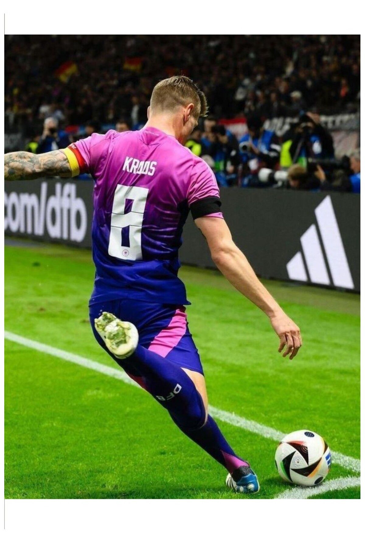 kombinezyum 2024/25 Yeni Sezon Almanya #8 KROOS Deplasman Forması Pembe