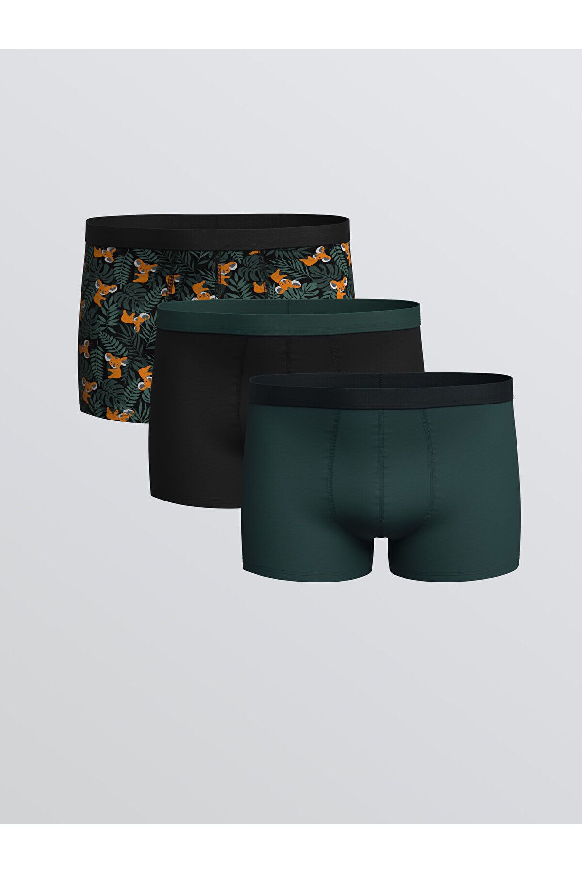 LC Waikiki Standart Kalıp Pamuklu Esnek Erkek Boxer 3'lü