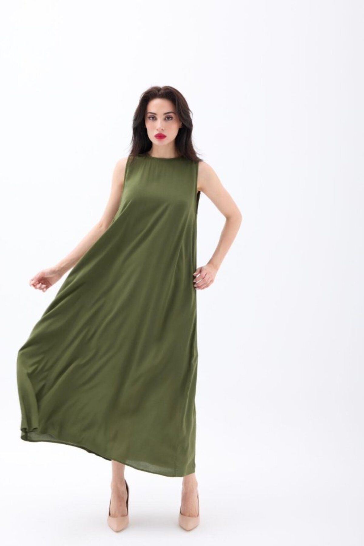 Moka Shopin MokaShopin 7433 ELBİSE-HAKİ