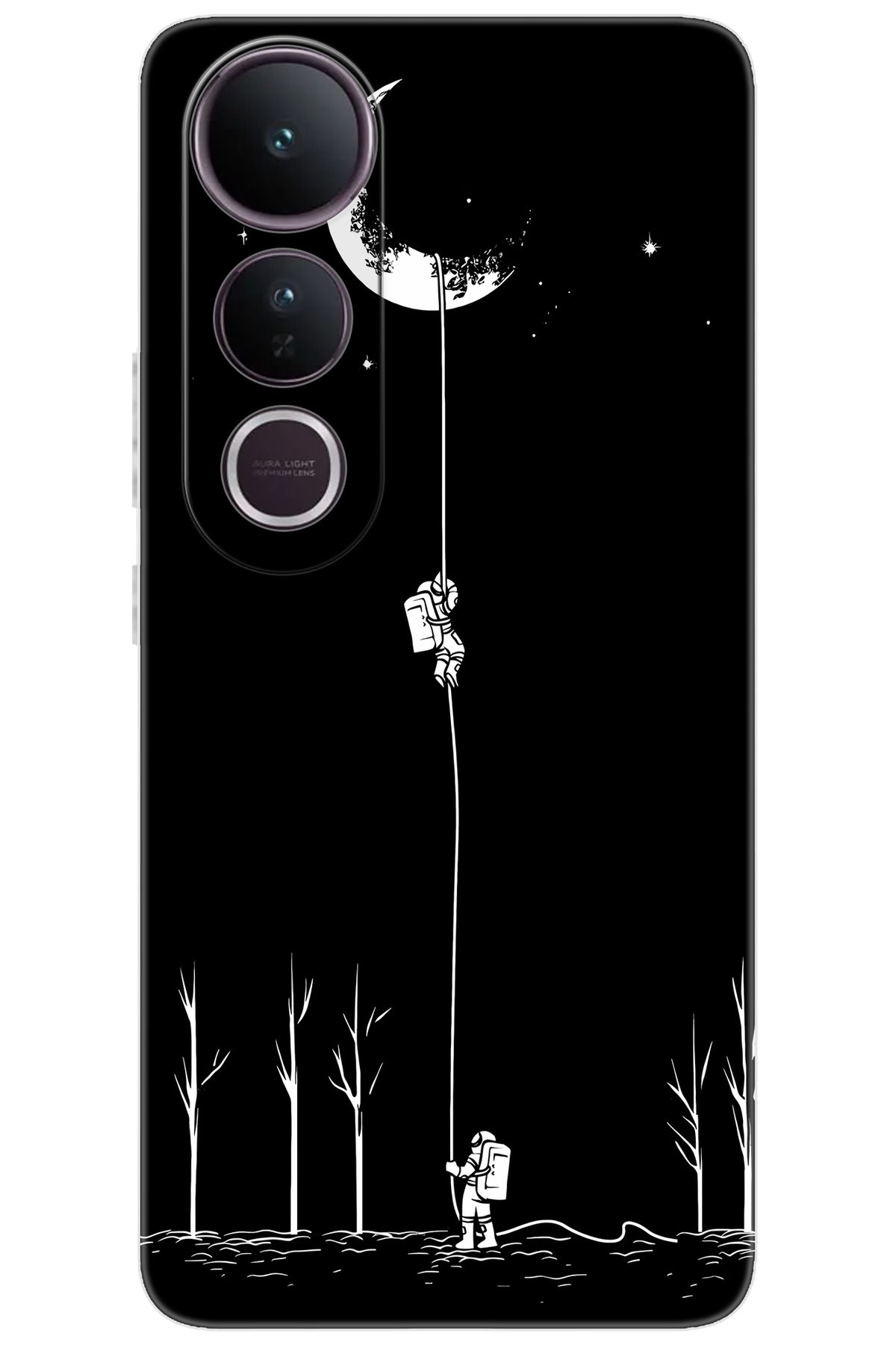 Ceppare Vivo V50 Lite 5G (V2441) Uyumlu Kılıf Desen Baskılı Silikon Astronot Serisi STK:1006 CP-0jOF9aO