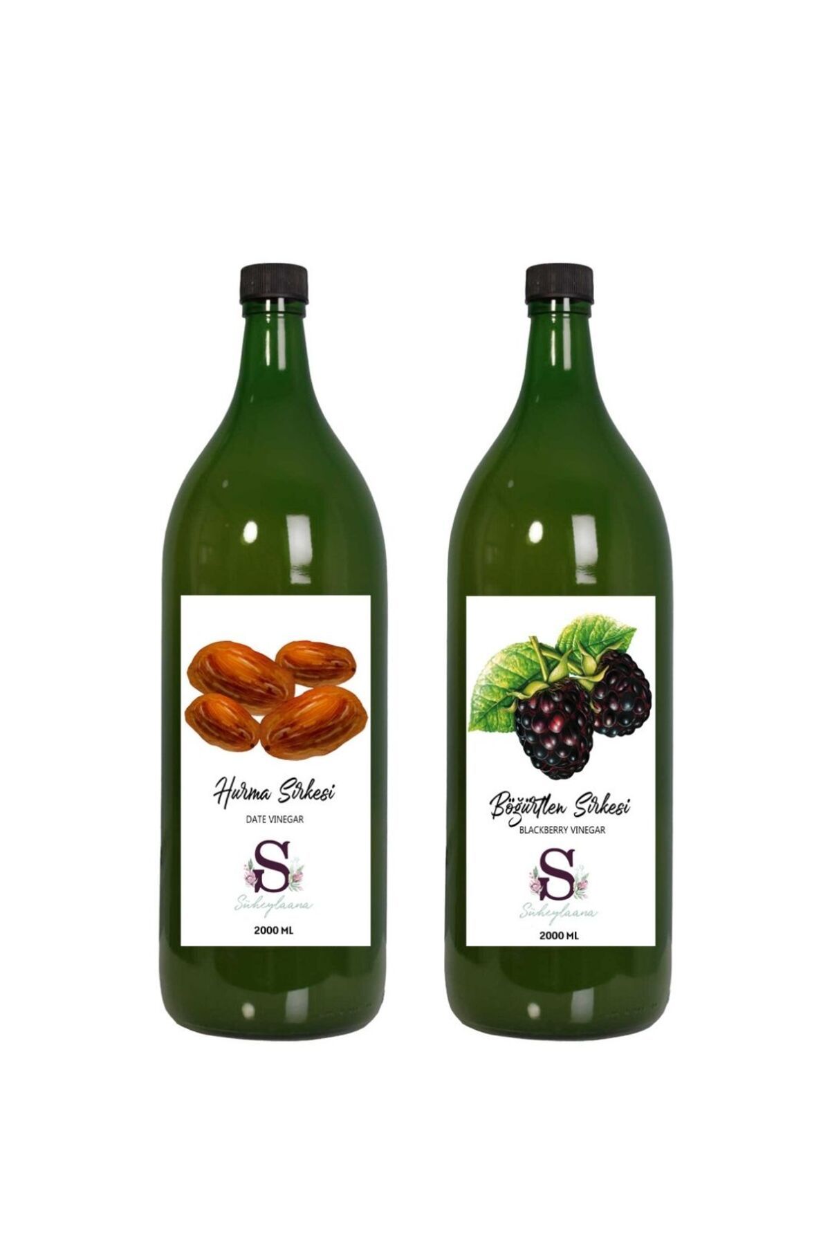 Süheylaana Doğal Hurma Sirkesi 2000 Ml - Doğal Böğürtlen Sirkesi 2000 Ml