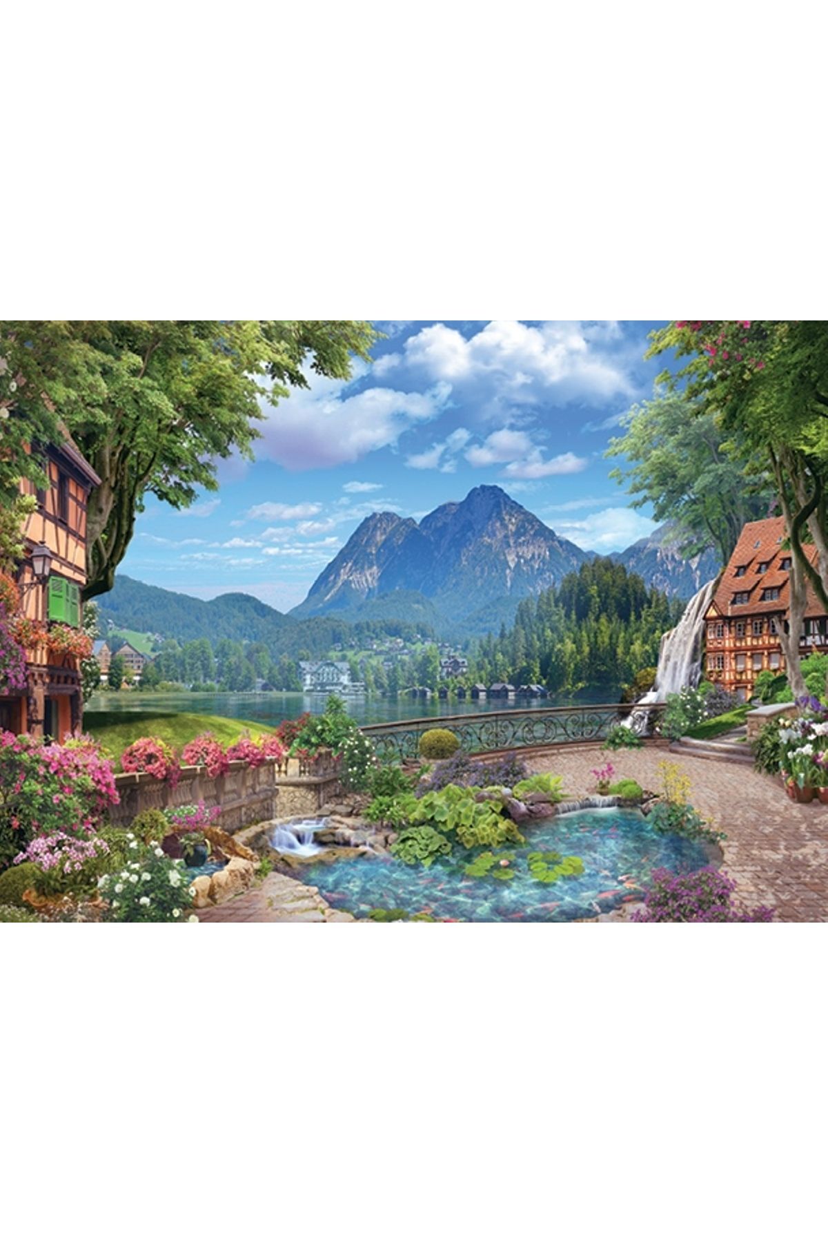 KILIÇASLAN SHOP BLUE FOCUS 1000 PARÇA PUZZLE GÖL VE DAĞ