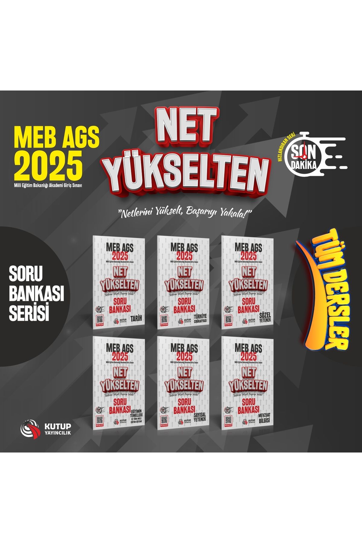 Kutup Yayıncılık 2025 MEB - AGS NET YÜKSELTEN SORU BANKASI