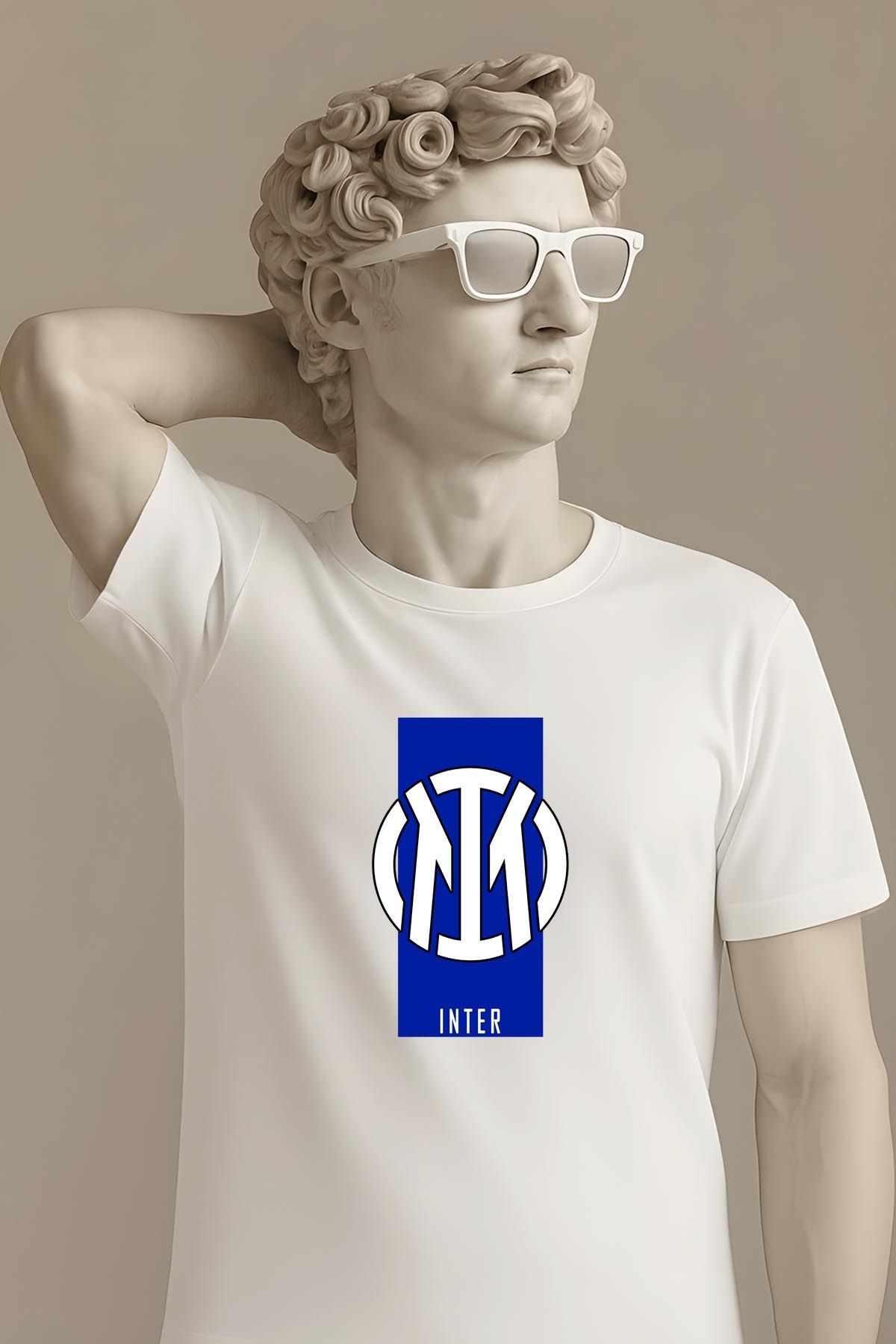 362BASKI Inter Minimal Tasarım Logo Baskılı Tshirt