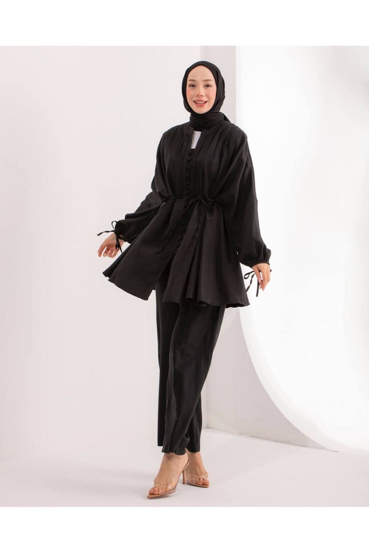MissPul Düğmeli Tunik Pantolon Takım