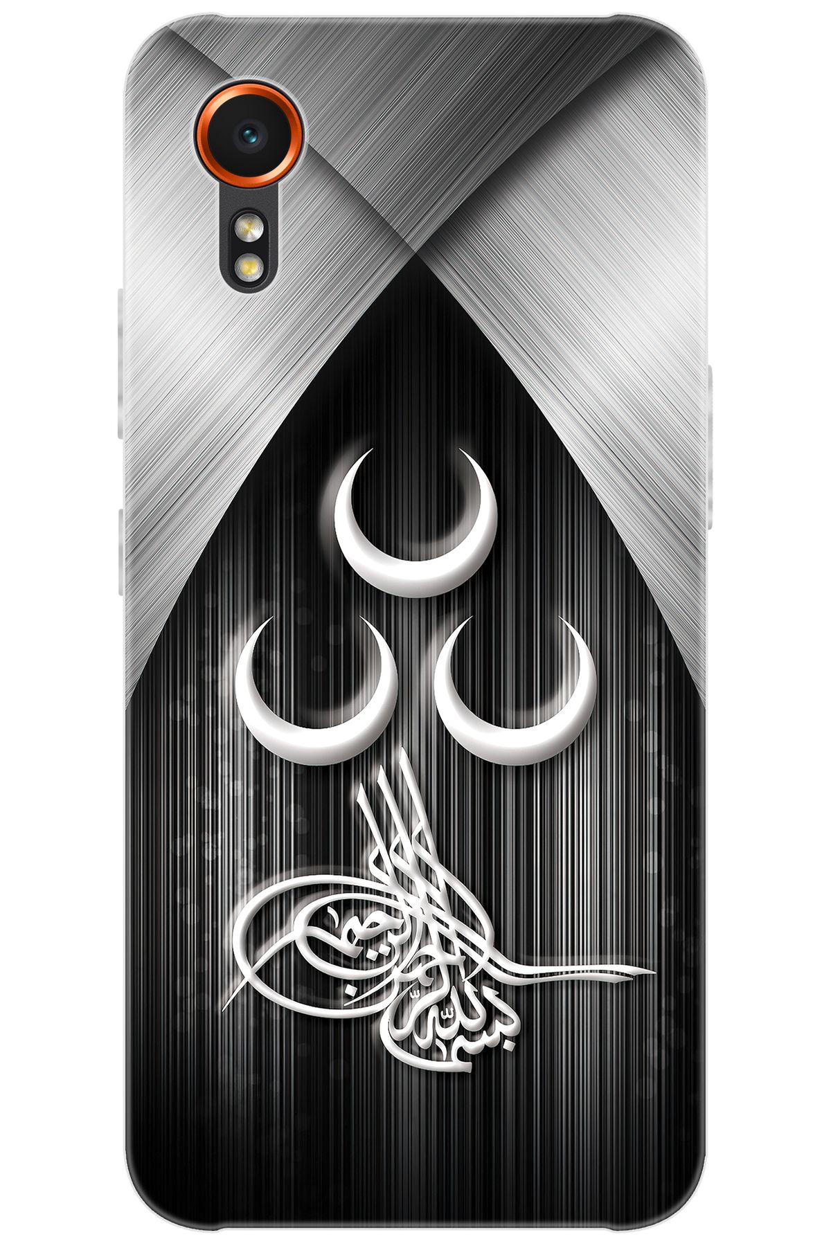 Ceppare Samsung Galaxy XCover7 (SM-G556B) Uyumlu Kılıf Desen Silikon Üç Hilal Tuğra Seri STK:417 CP-OElF1NB