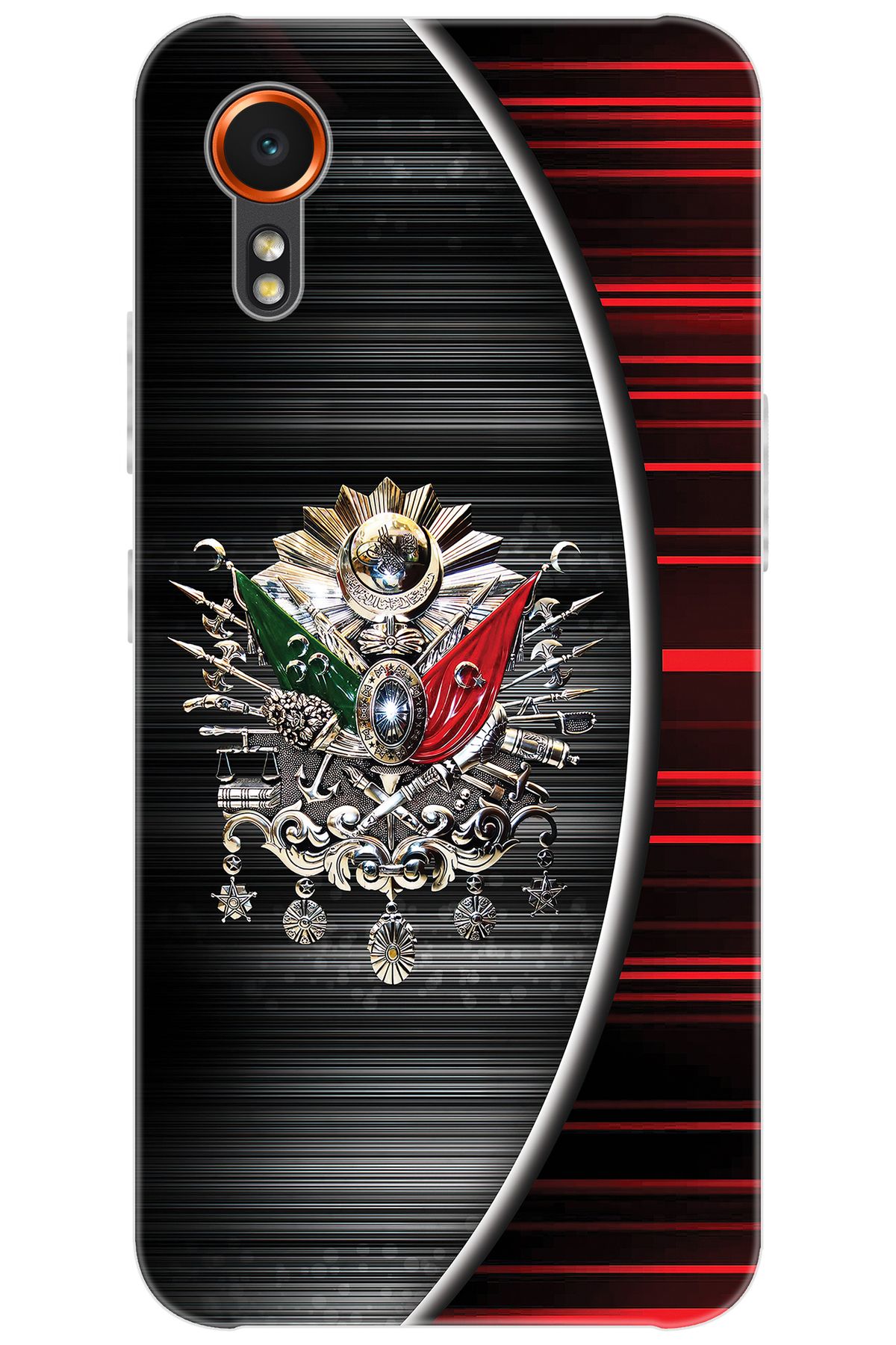 Ceppare Samsung Galaxy XCover7 (SM-G556B) Uyumlu Kılıf Desen Silikon Osmanlı Tuğra Seri STK:410 CP-q1735co