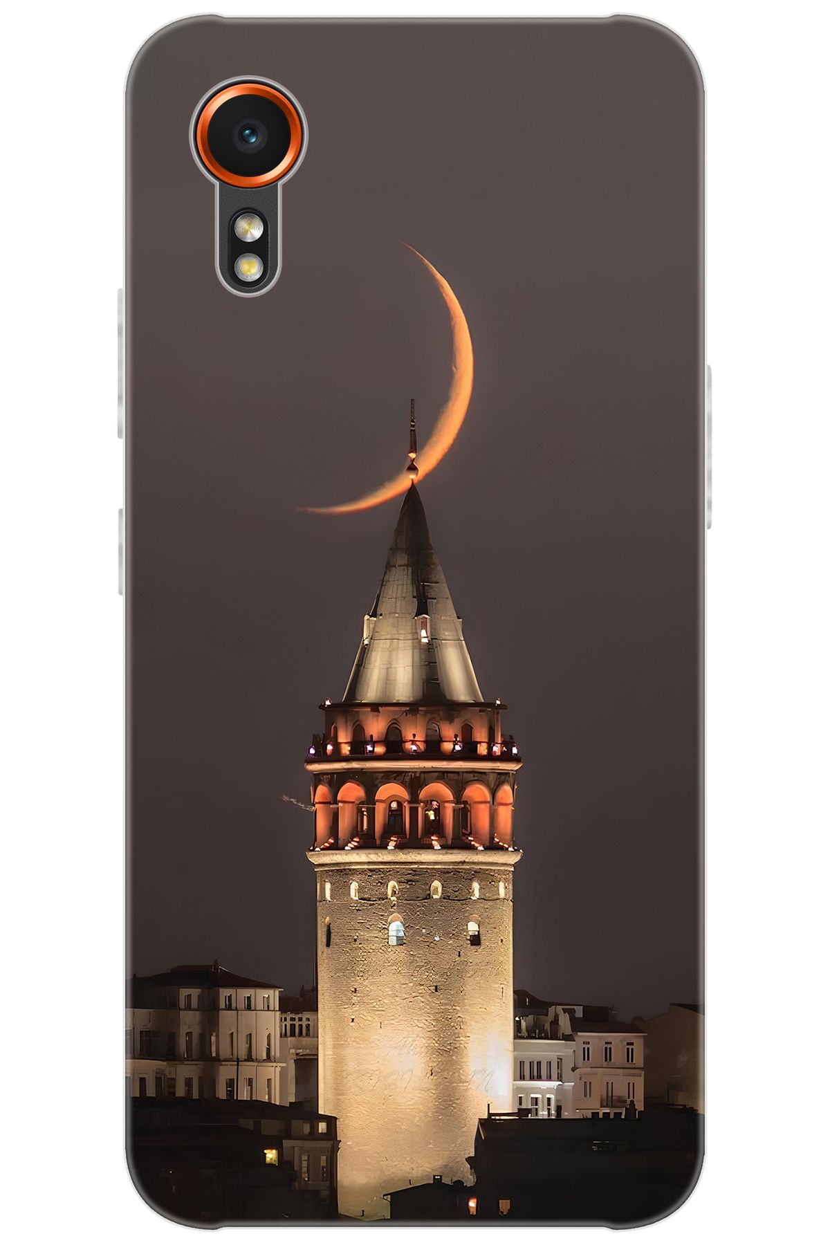 Ceppare Samsung Galaxy XCover7 (SM-G556B) Uyumlu Kılıf Desen Baskı Silikon Galata Kulesi STK:673 CP-9I7wbCw