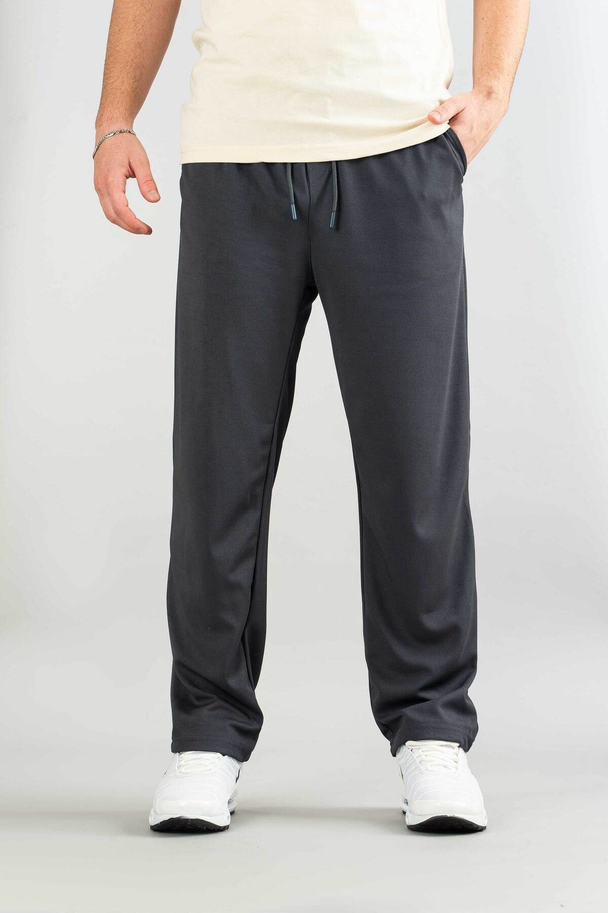 bombe-Men's Jogger Comfortable Fit Bagy Pants Fabric Belted Drawstring Lycra Fabric Canvas Blend Pants 3