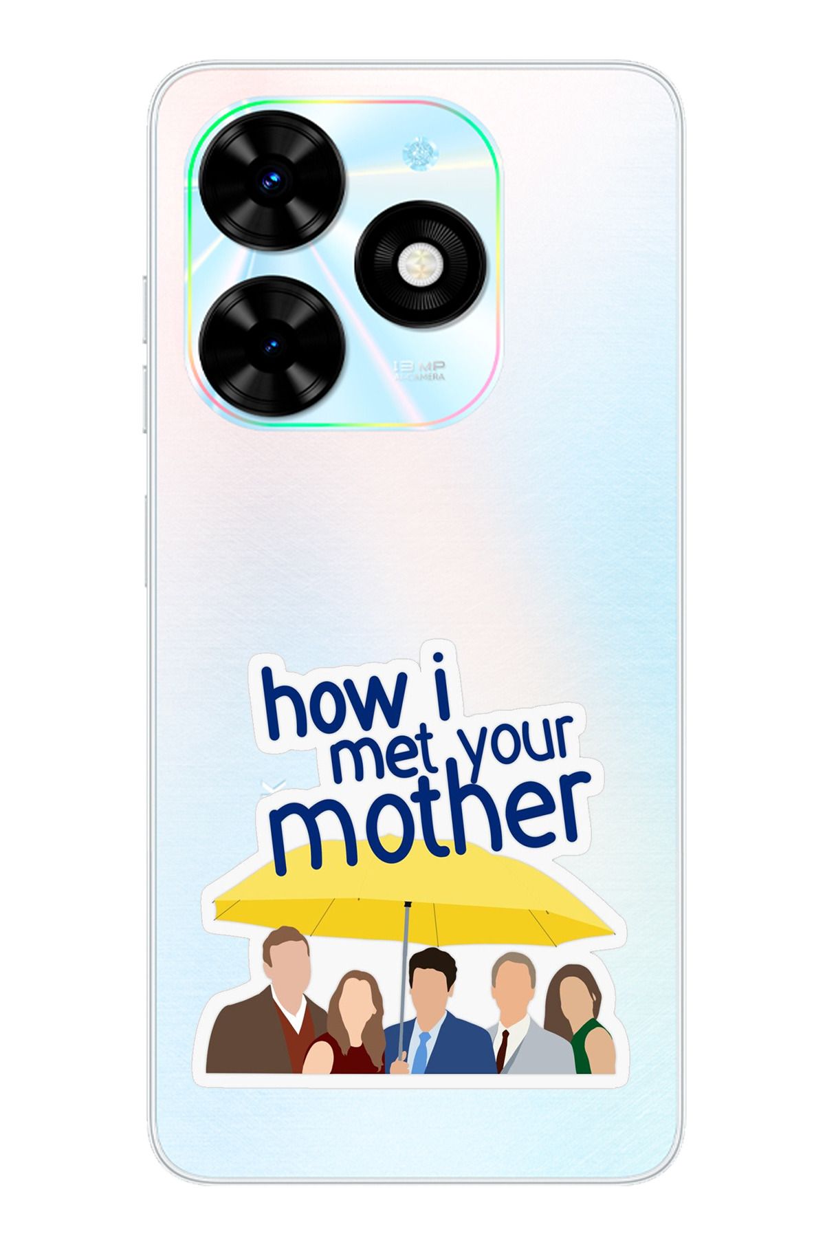 TechTree Tecno Spark Go 2024 Uyumlu How i met your mother Minimalist Tasarımlı Şeffaf Silikon Kılıf