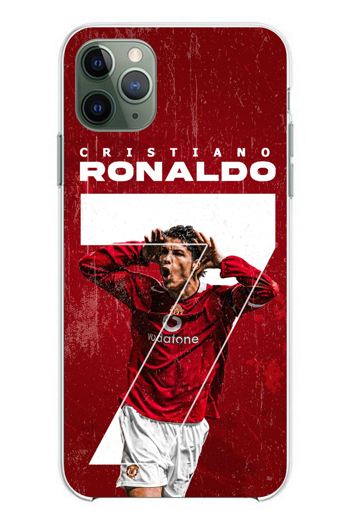 TechTree iPhone 11 PRO Uyumlu Ronaldo 7 Tasarımlı Şeffaf Silikon Kılıf