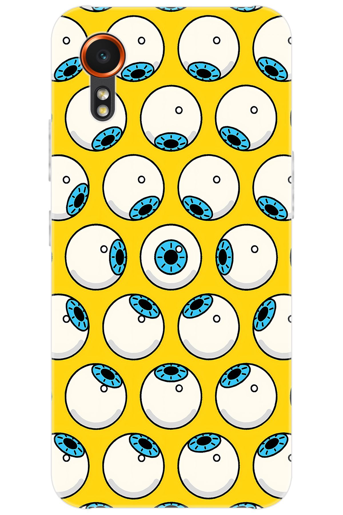 Ceppare Samsung Galaxy XCover7 (SM-G556B) Uyumlu Kılıf Desen Baskılı Silikon Gözler STK:619 CP-zSEf3UG
