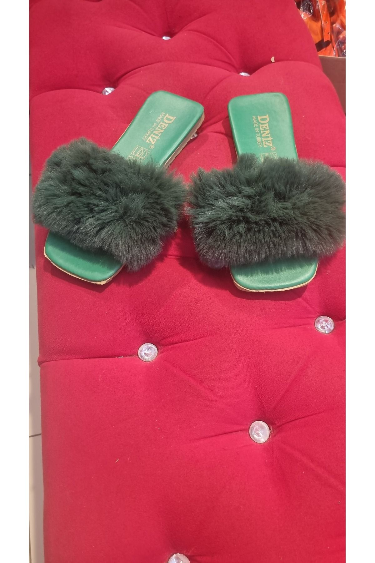 SEVİNÇ STİL Kadın peluş terlik