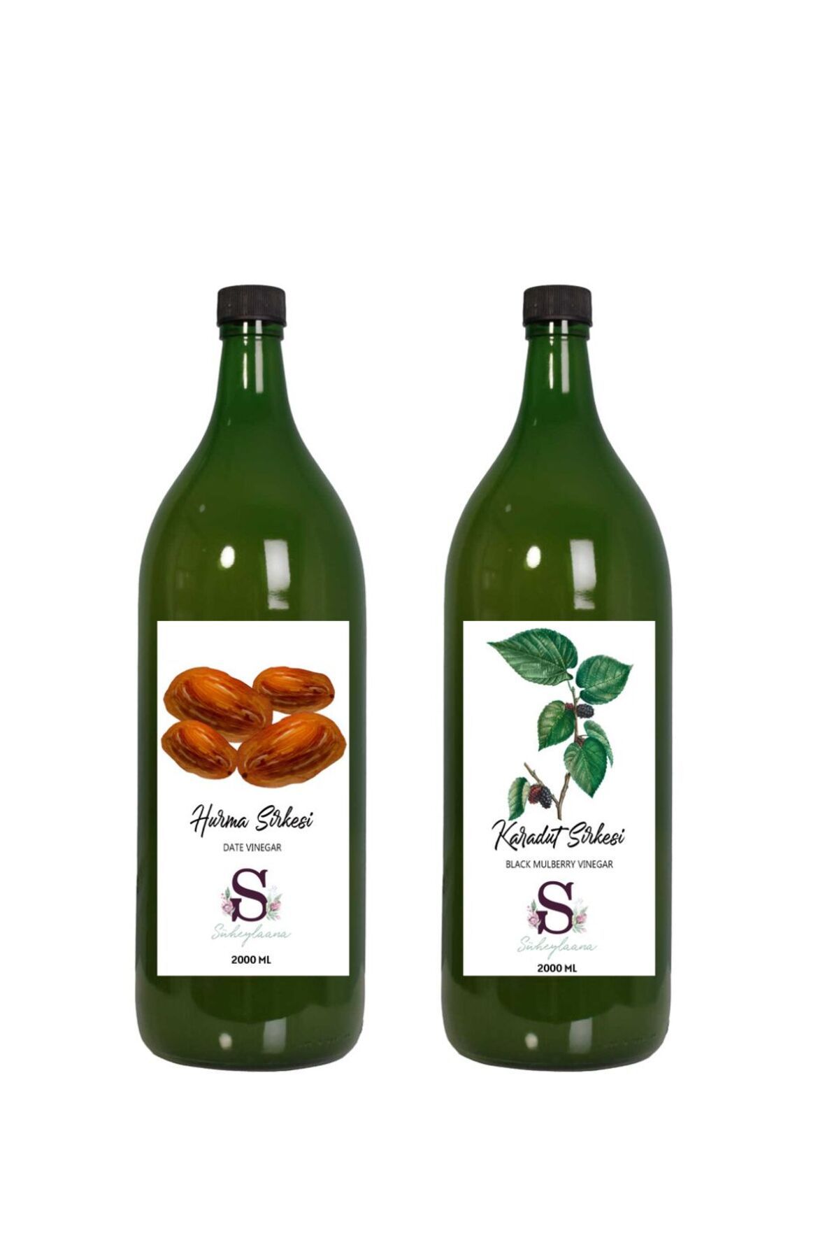 Süheylaana Doğal Hurma Sirkesi 2000 Ml - Doğal Karadut Sirkesi 2000 Ml