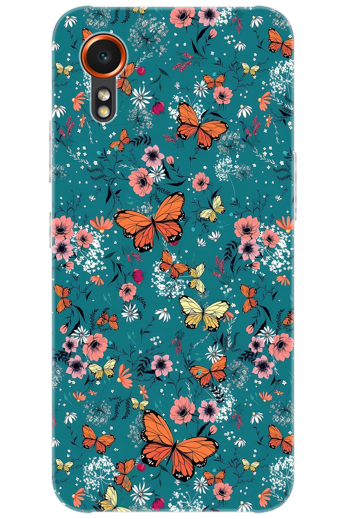 Ceppare Samsung Galaxy XCover7 (SM-G556B) Uyumlu Kılıf Desen Baskılı Silikon Kelebek STK:680 CP-8iO9s5o